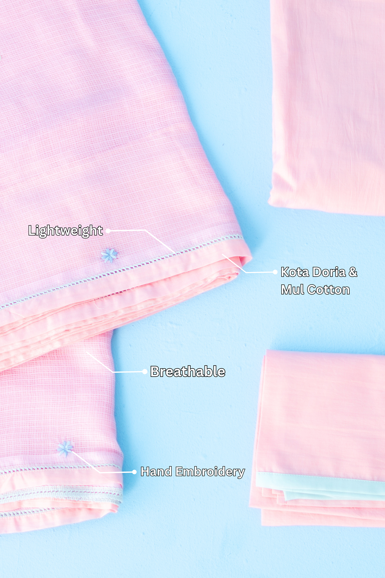 BABY PINK STRAWBERRY SAREE WITH UN-STITCHED BLOUSE