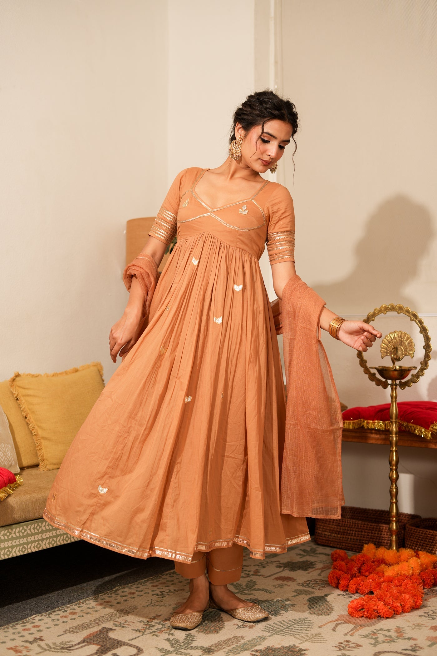 MOCHA AANGI ANARKALI SET OF 3