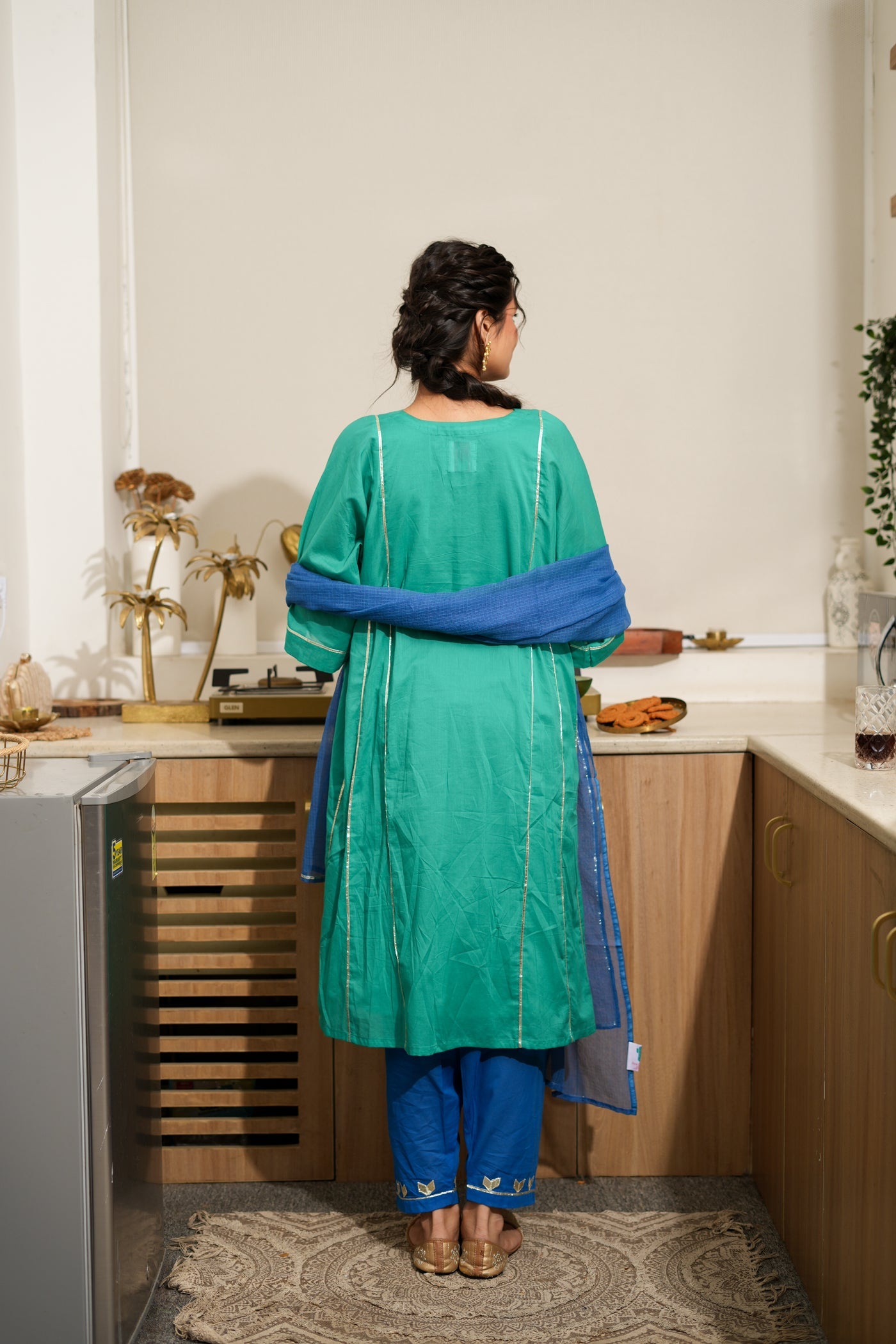 TEAL GULNAAR KURTA SET OF 4
