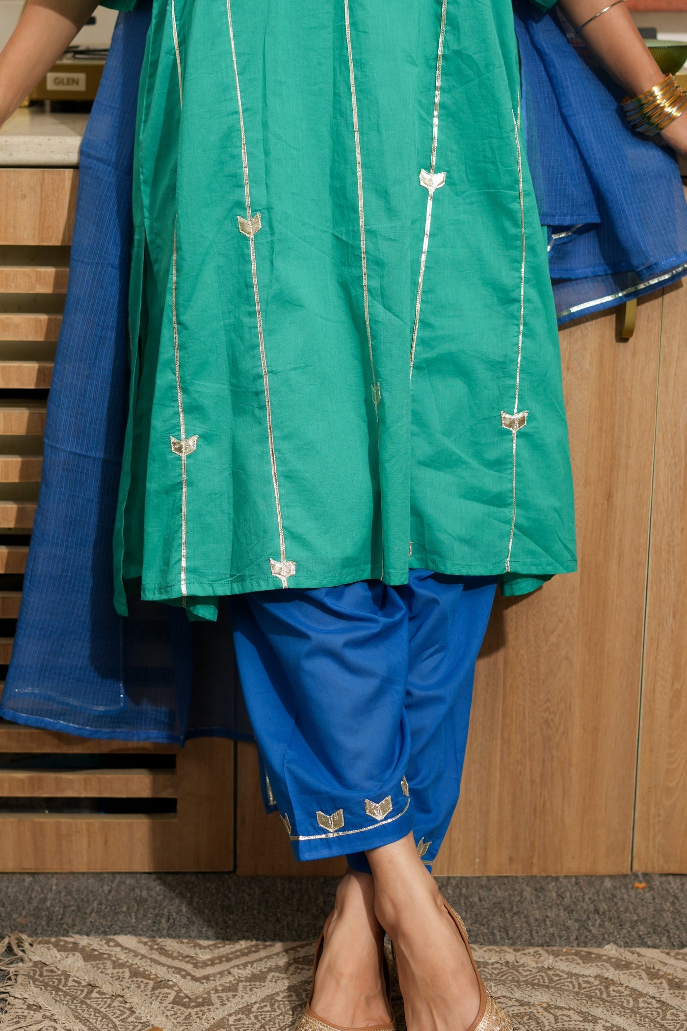 TEAL GULNAAR KURTA SET OF 4
