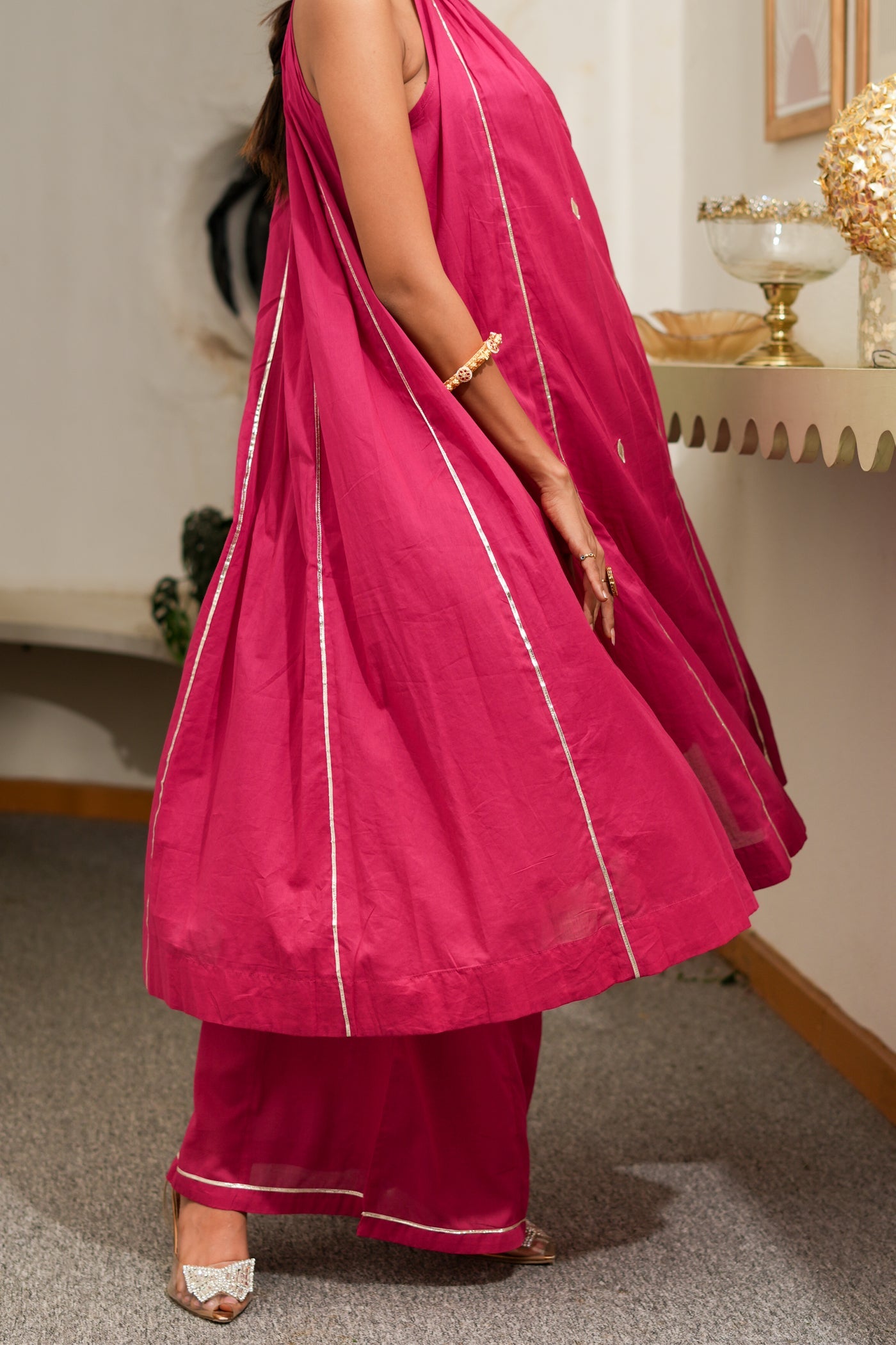 PINK VARNIKA KURTA SET OF 2