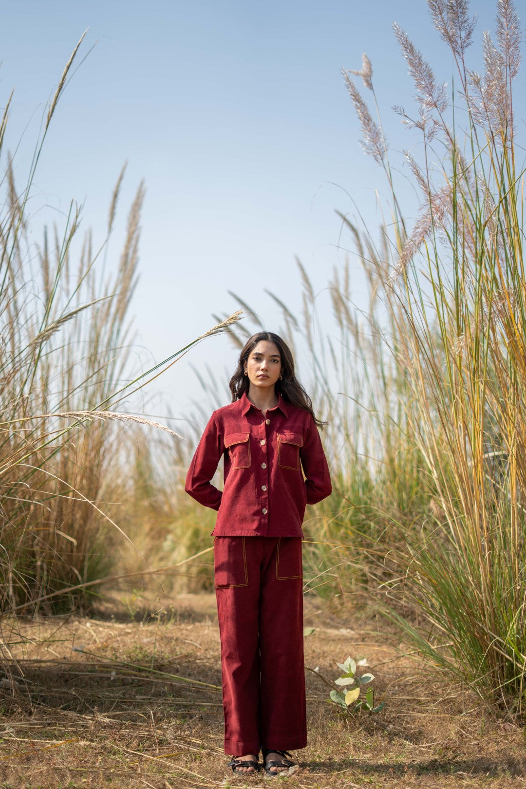 MAROON AERIS PANT