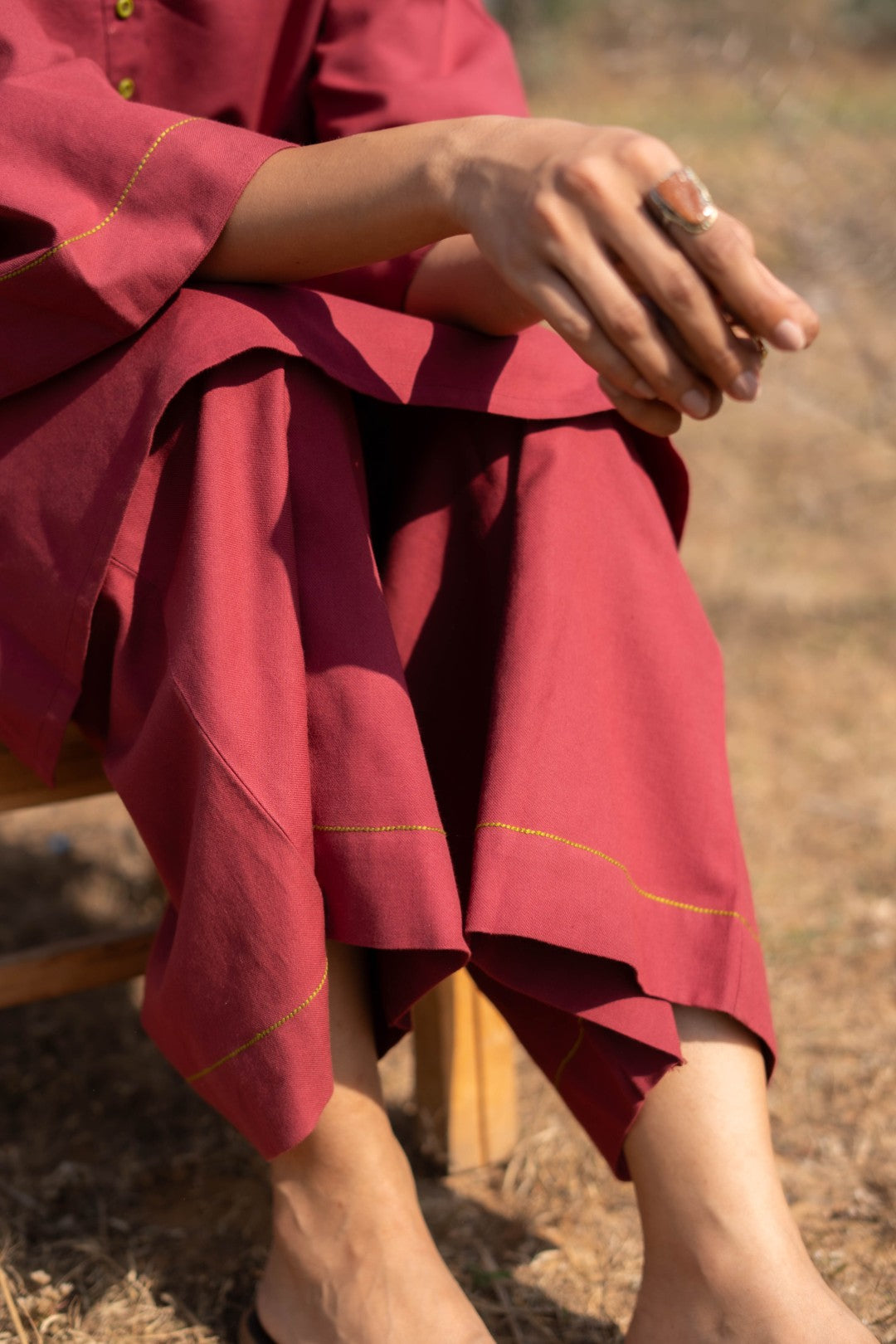 MAROON KYRO KURTA SET OF 2