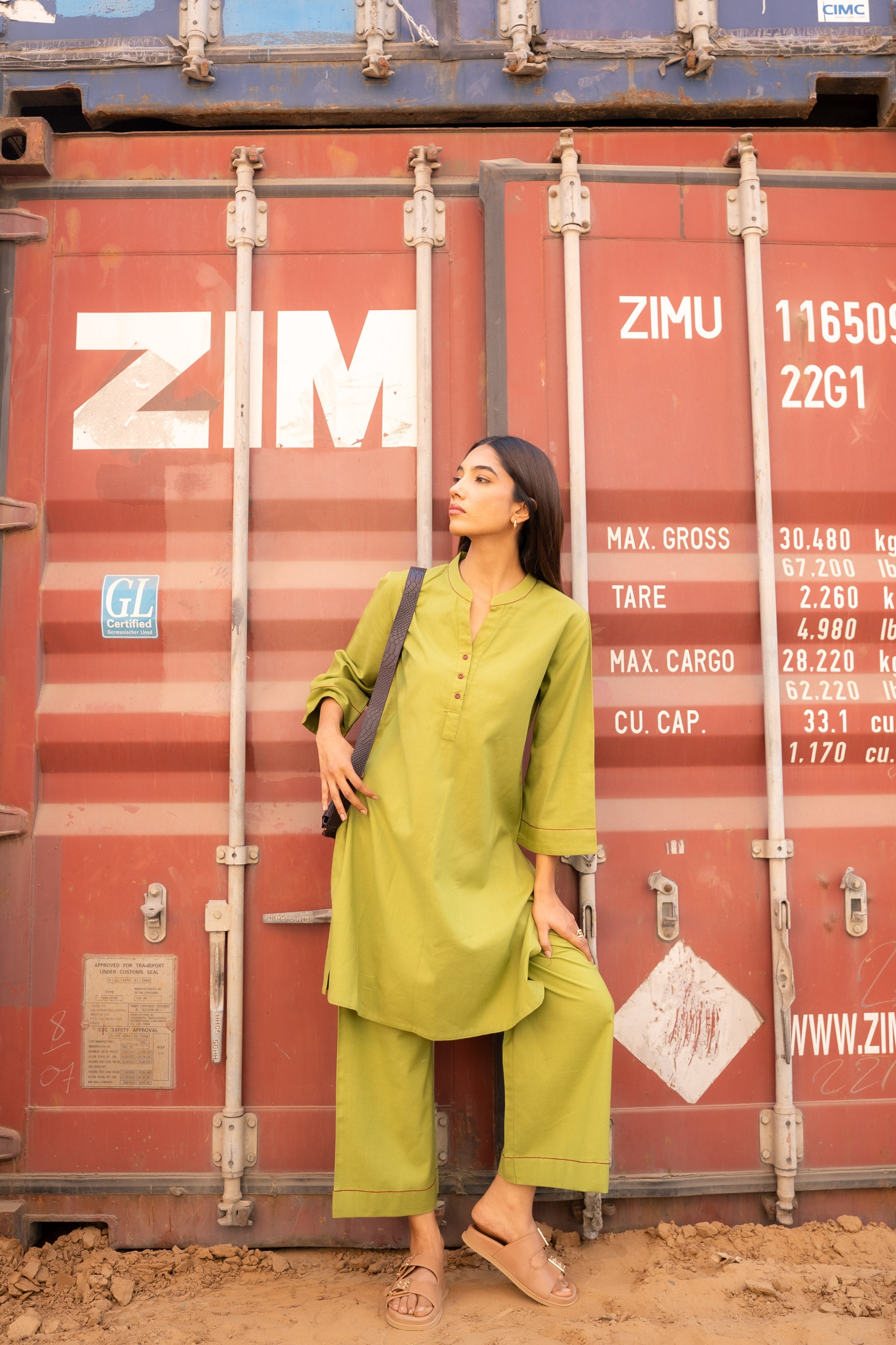 OLIVE KYRO KURTA SET OF 2