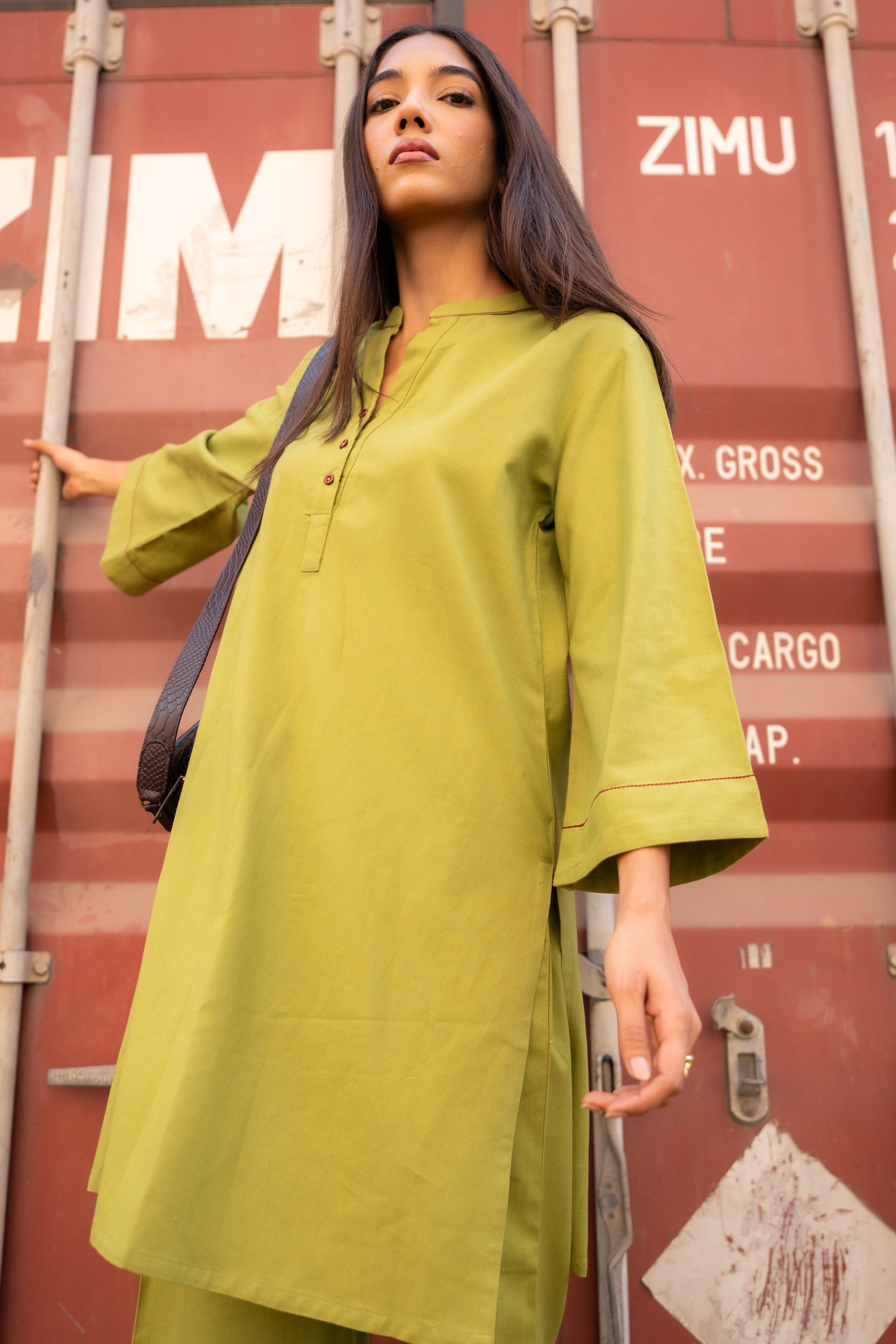 OLIVE KYRO KURTA SET OF 2