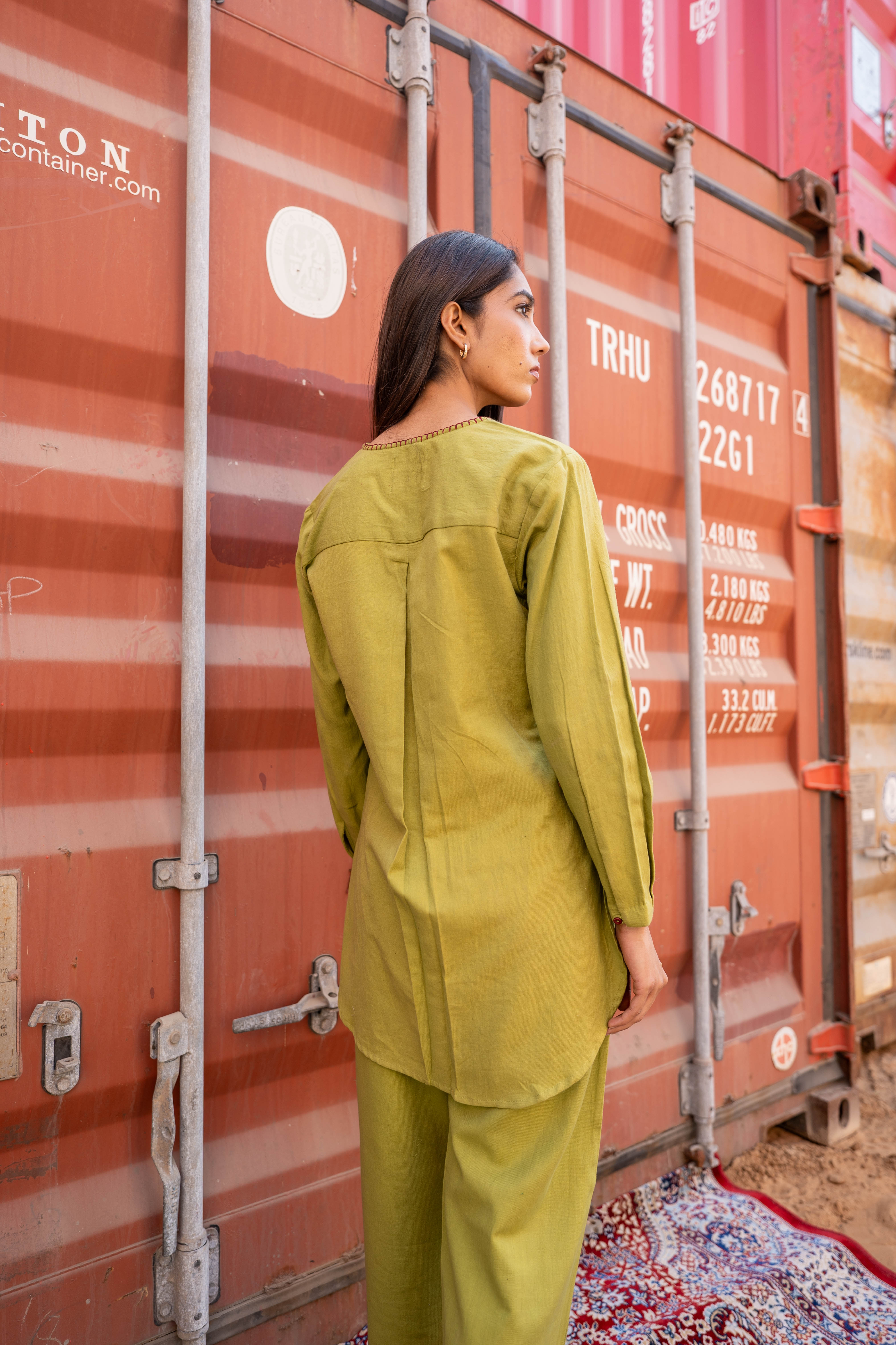 OLIVE NIVRA CO-ORD SET OF 2