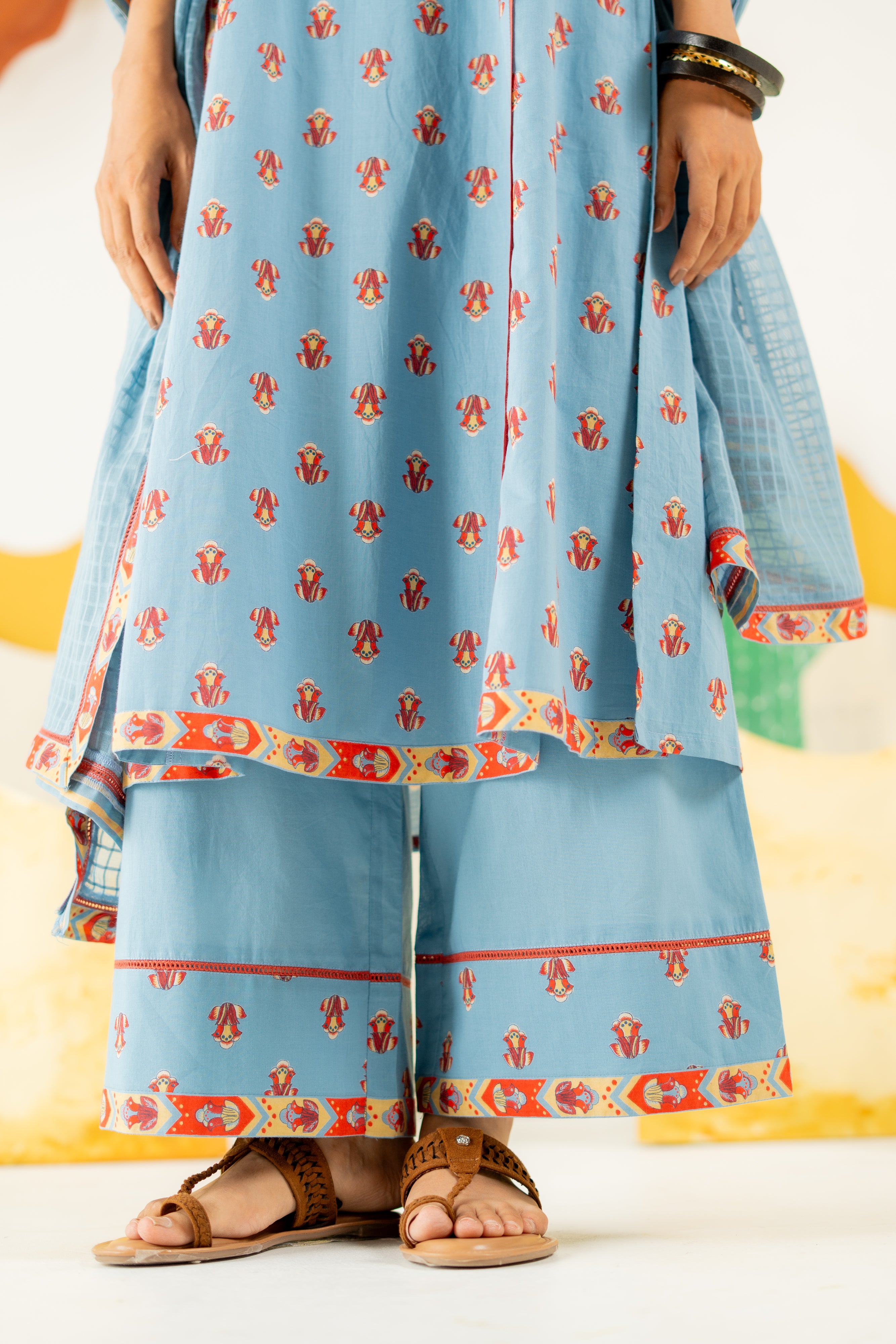 HERITAGE BLUE NEERJARA KURTA SET OF 3