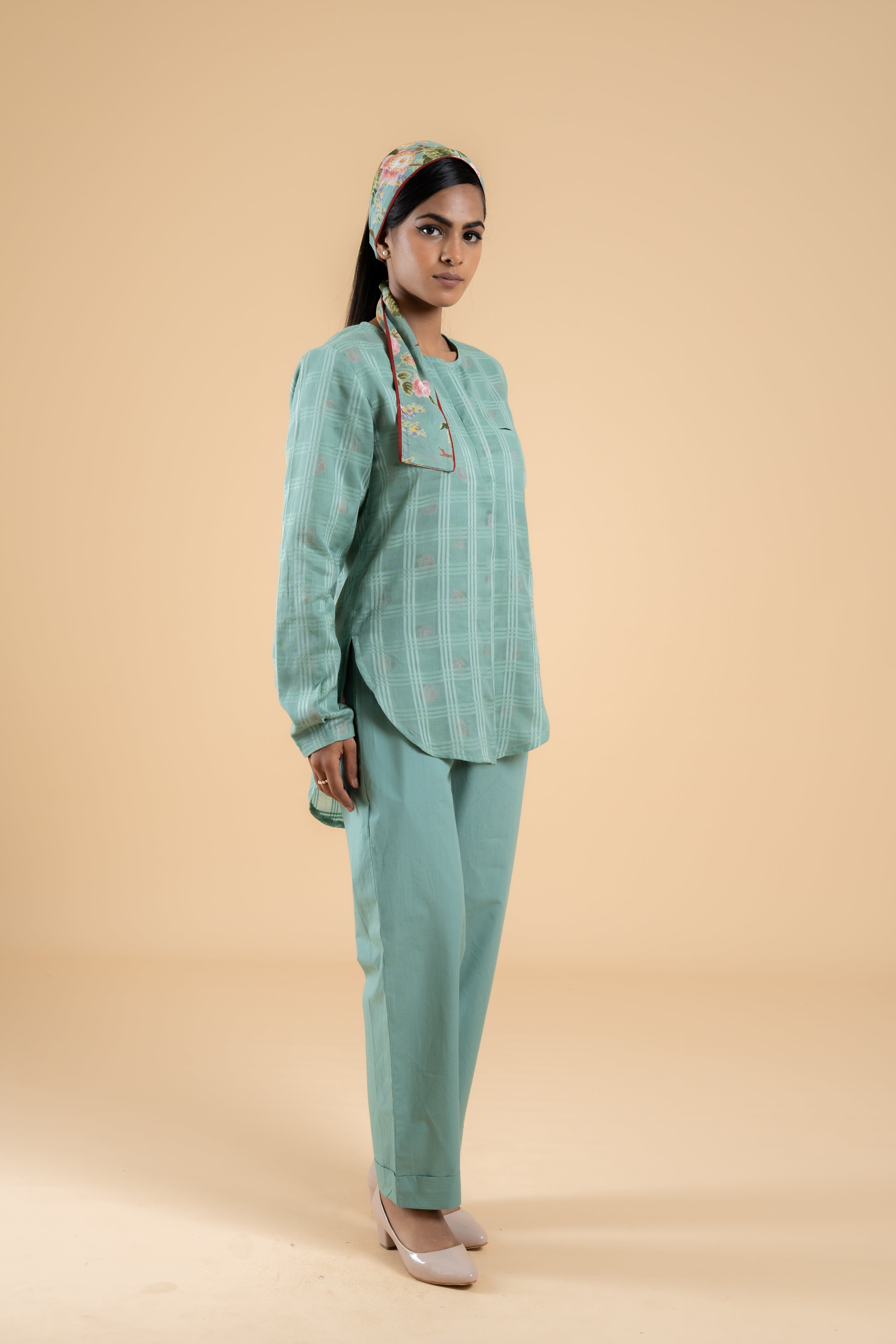 SAGE GREEN GULBAGH CO-ORD SET SET OF 2