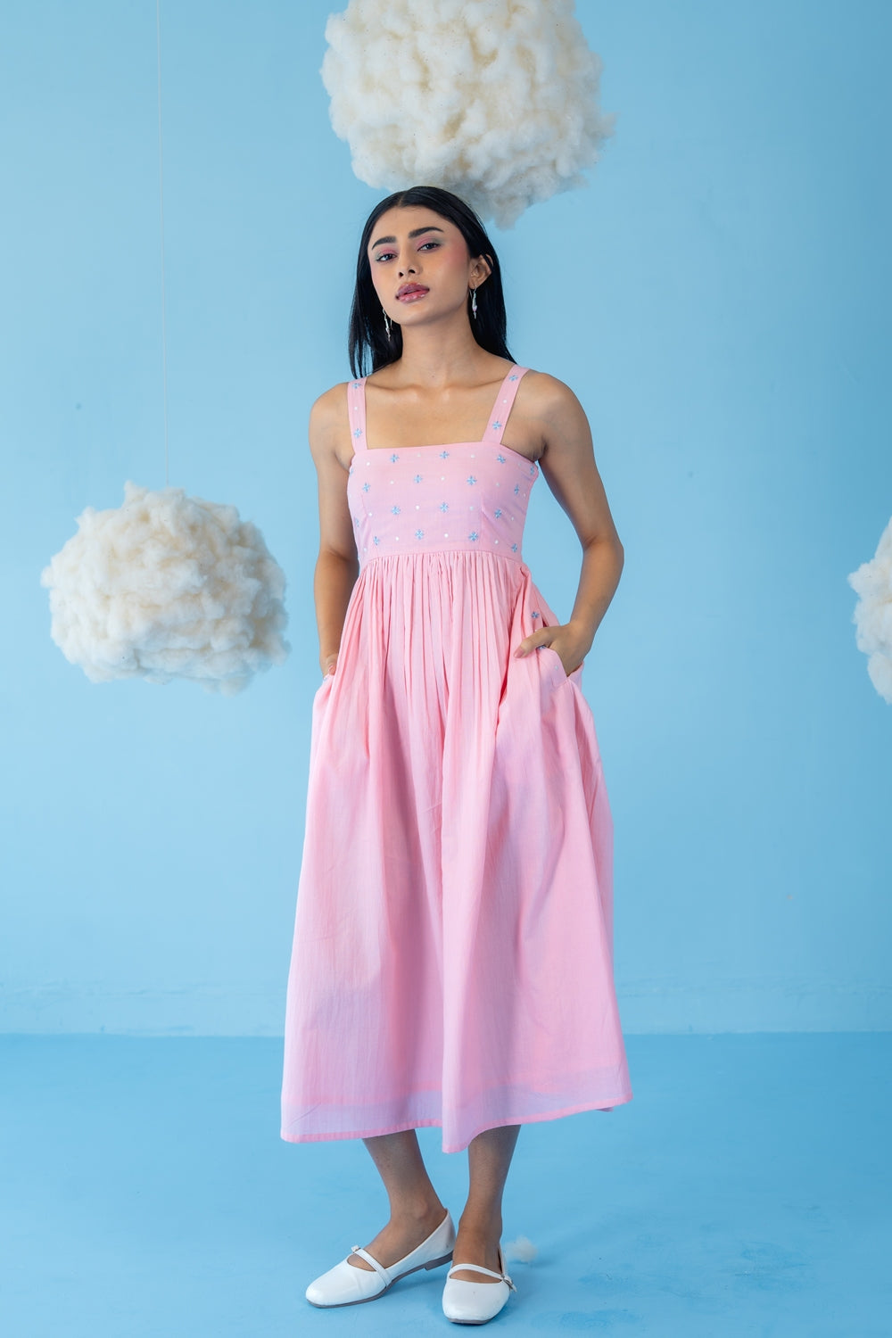 BABY PINK BLUSH DRESS