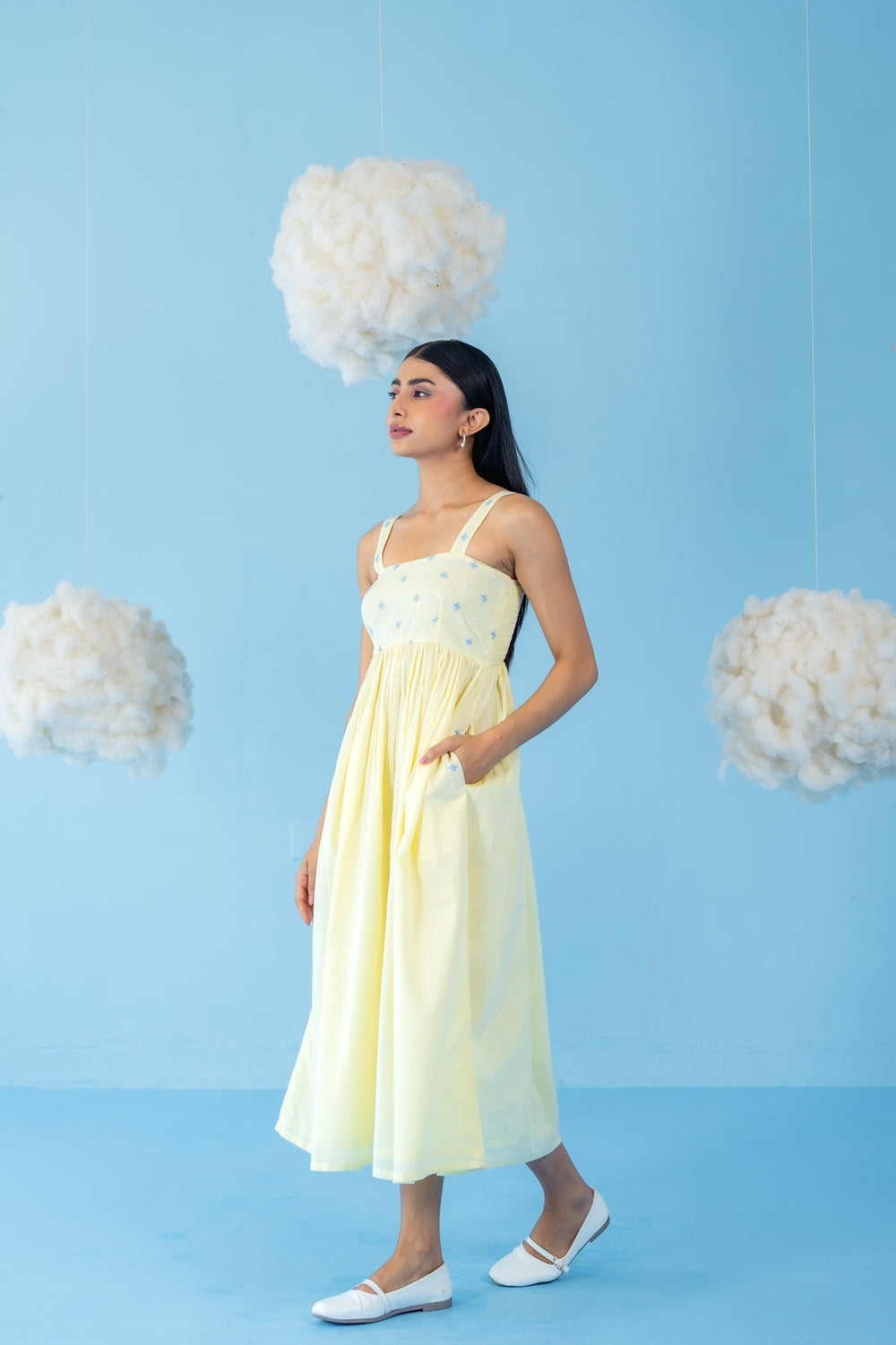 BUTTER YELLOW LEMON DRESS