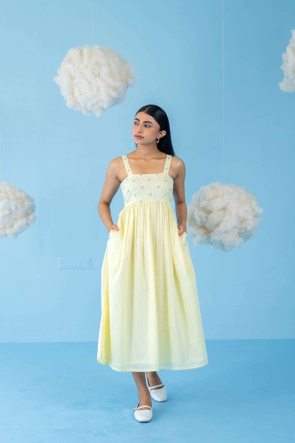 BUTTER YELLOW LEMON DRESS