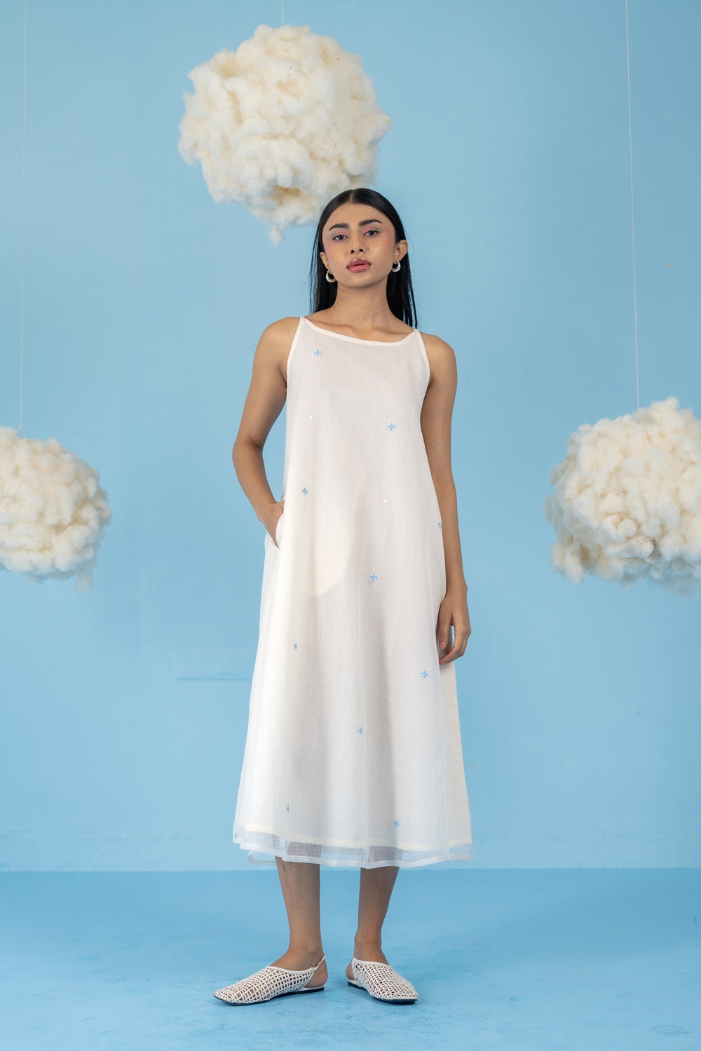 OFF-WHITE LYCHEE DRESS