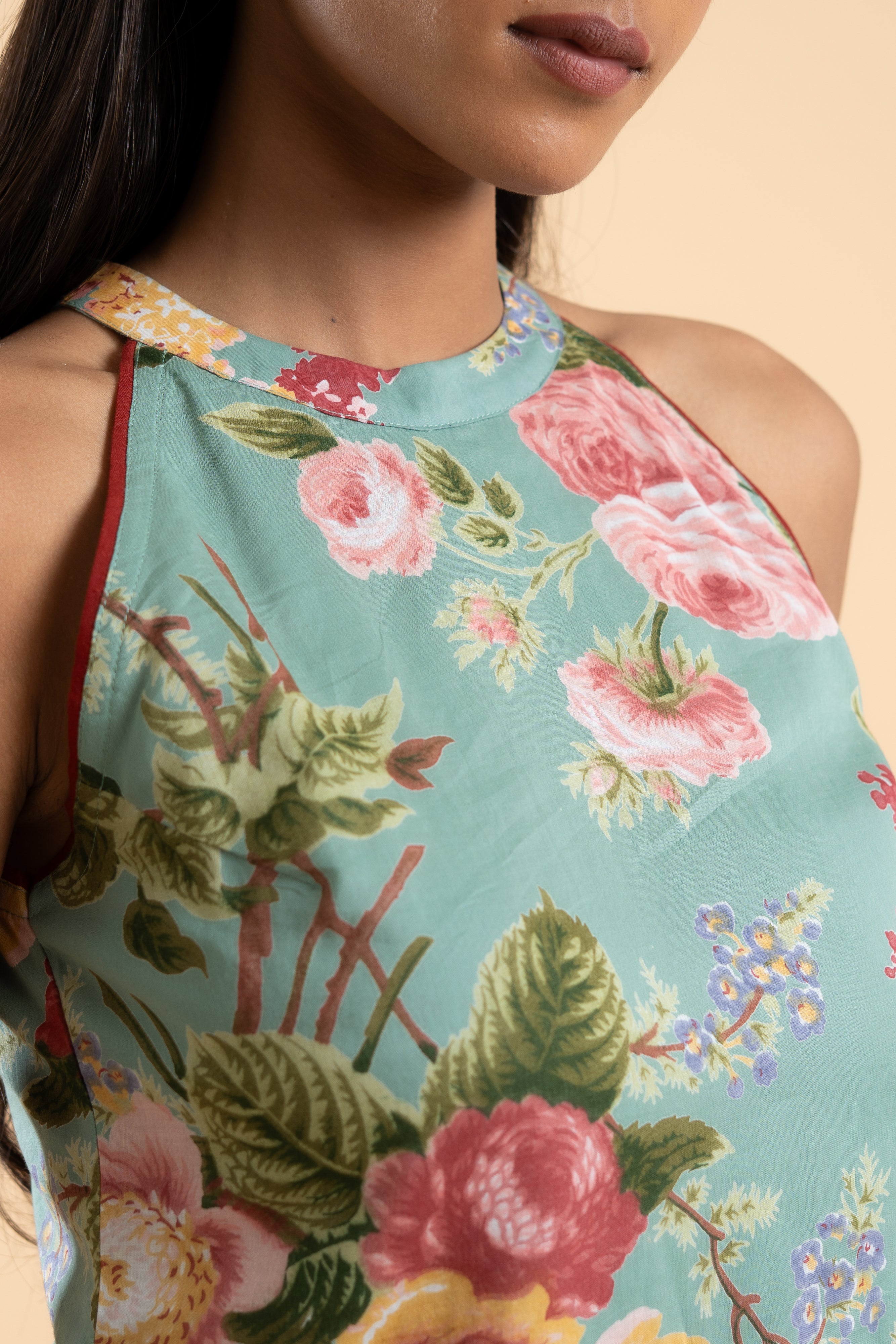 SAGE GREEN PHOOL KURTA SET OF 3