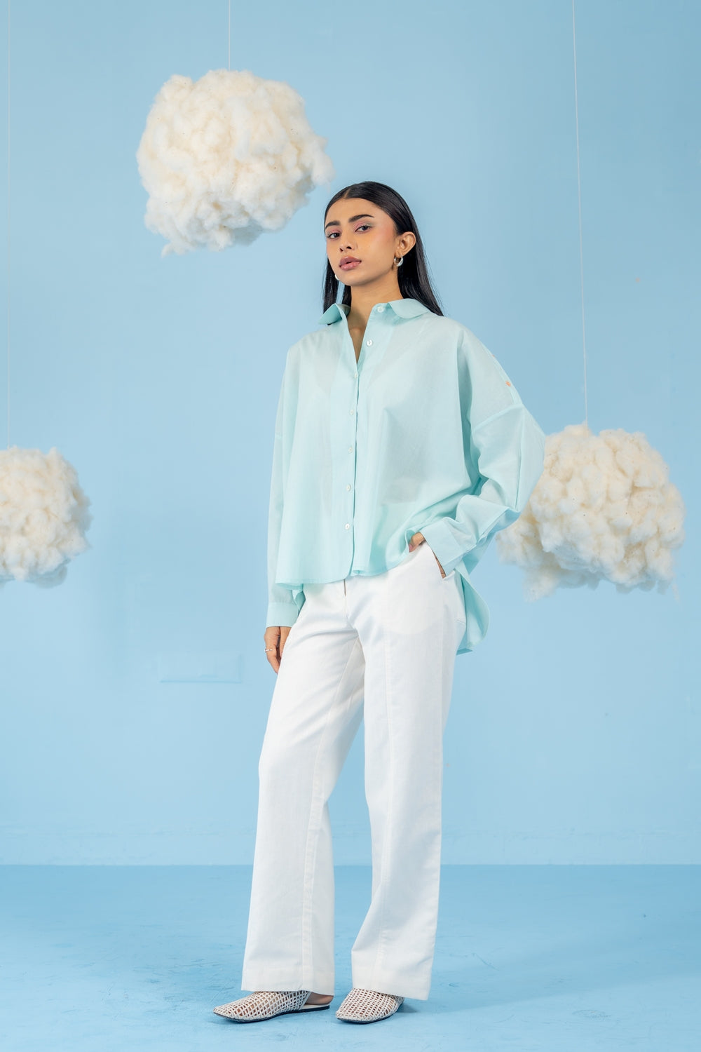 SKY BLUE BLUEBERRY SHIRT