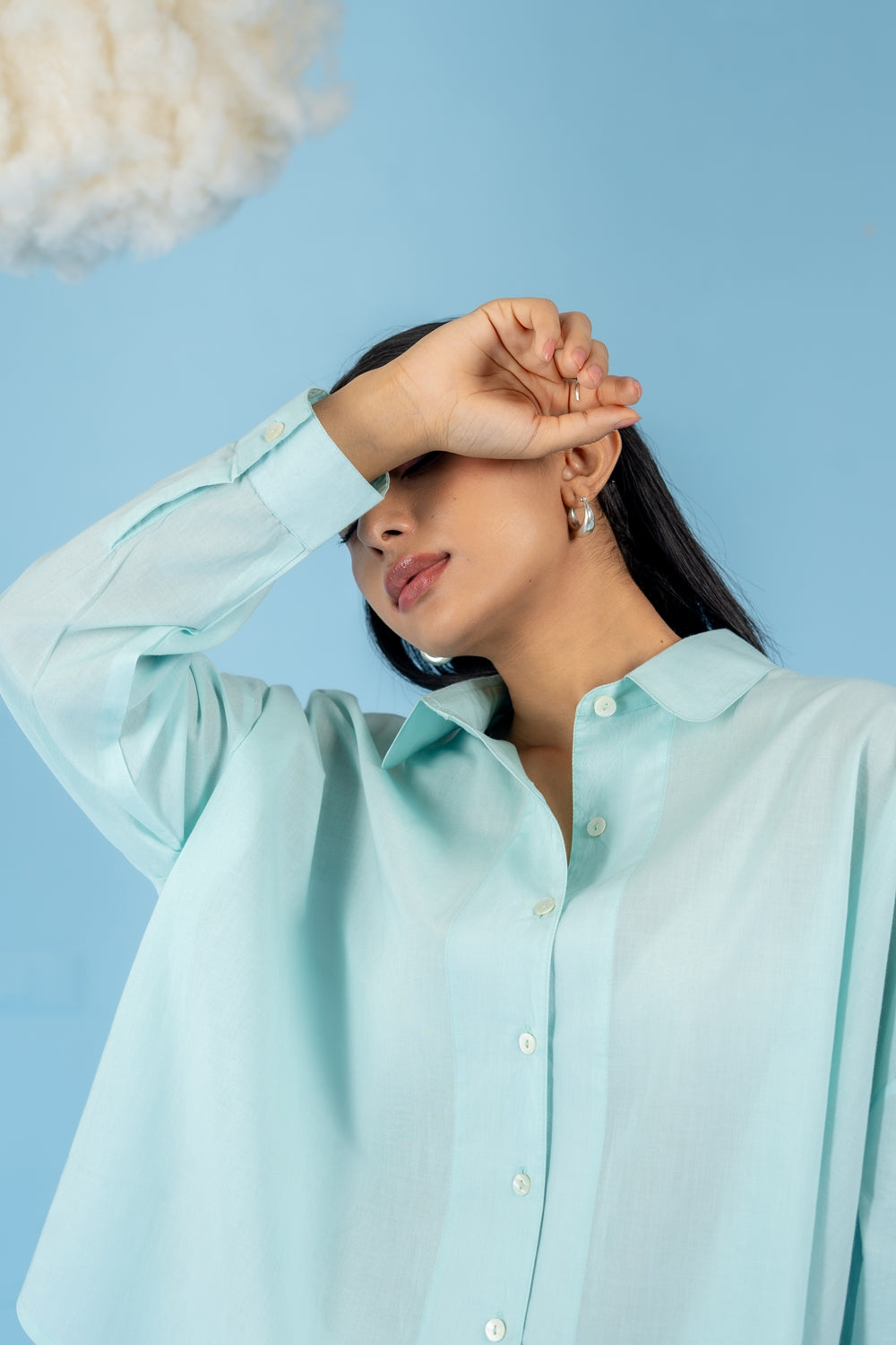 SKY BLUE BLUEBERRY SHIRT