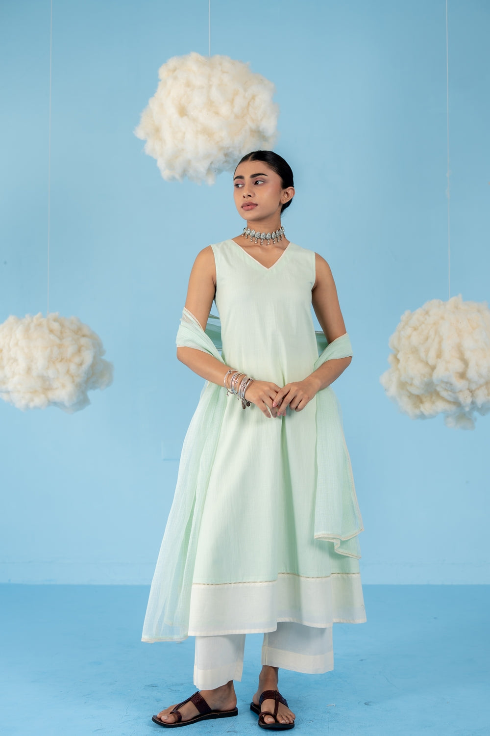 MINT GREEN KIWI KURTA SET OF 3