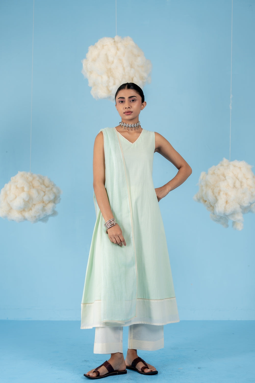 MINT GREEN KIWI KURTA SET OF 3