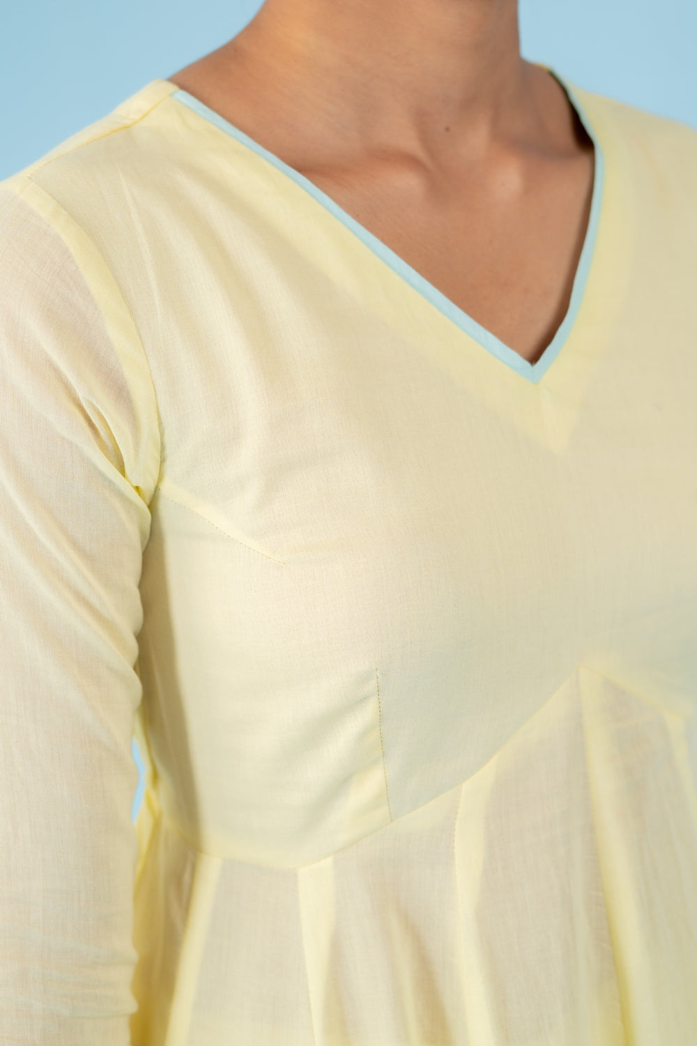 BUTTER YELLOW MANGO ANARKALI SET OF 3
