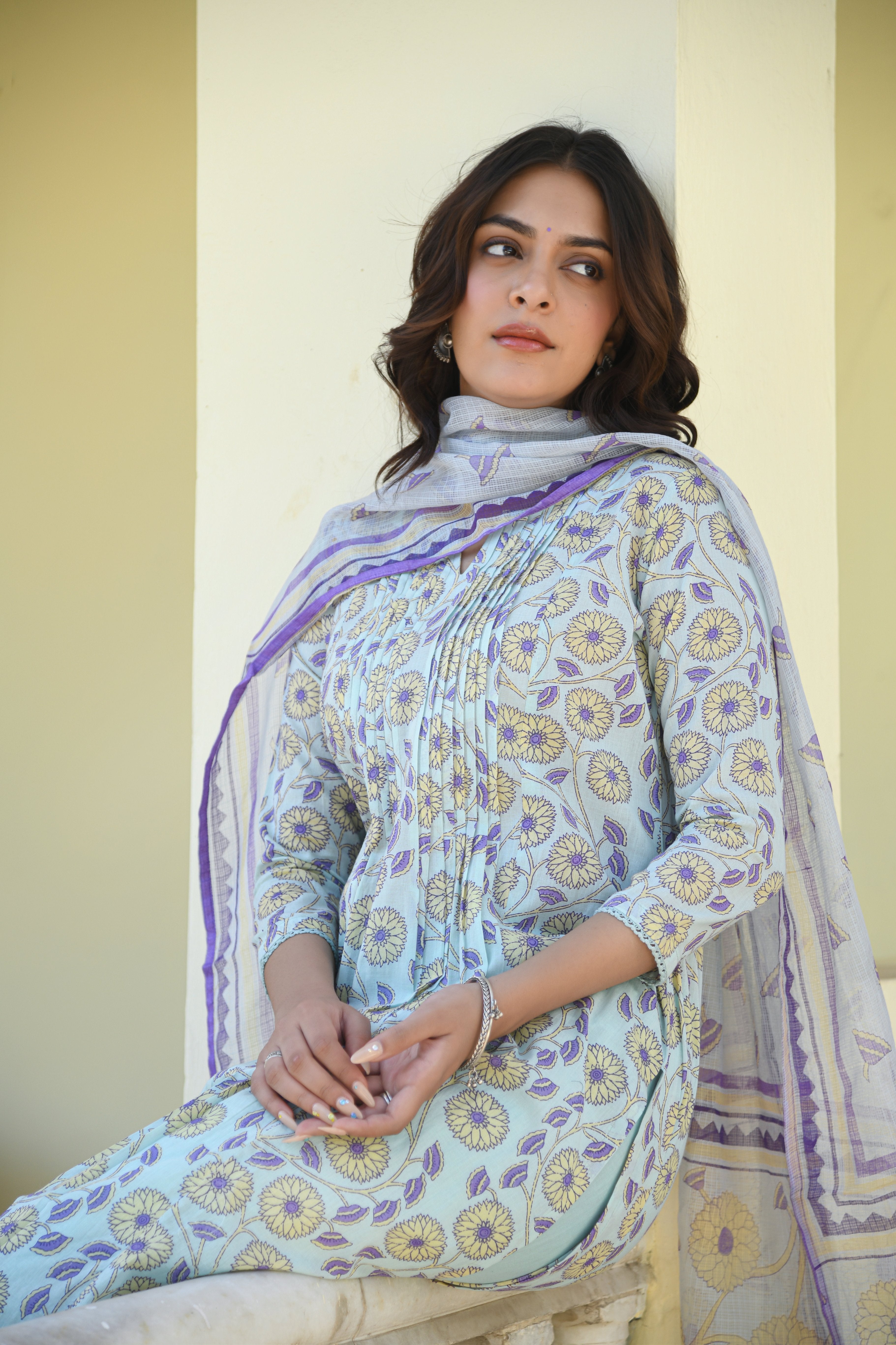 MANDARA KURTA PANT SET OF 3