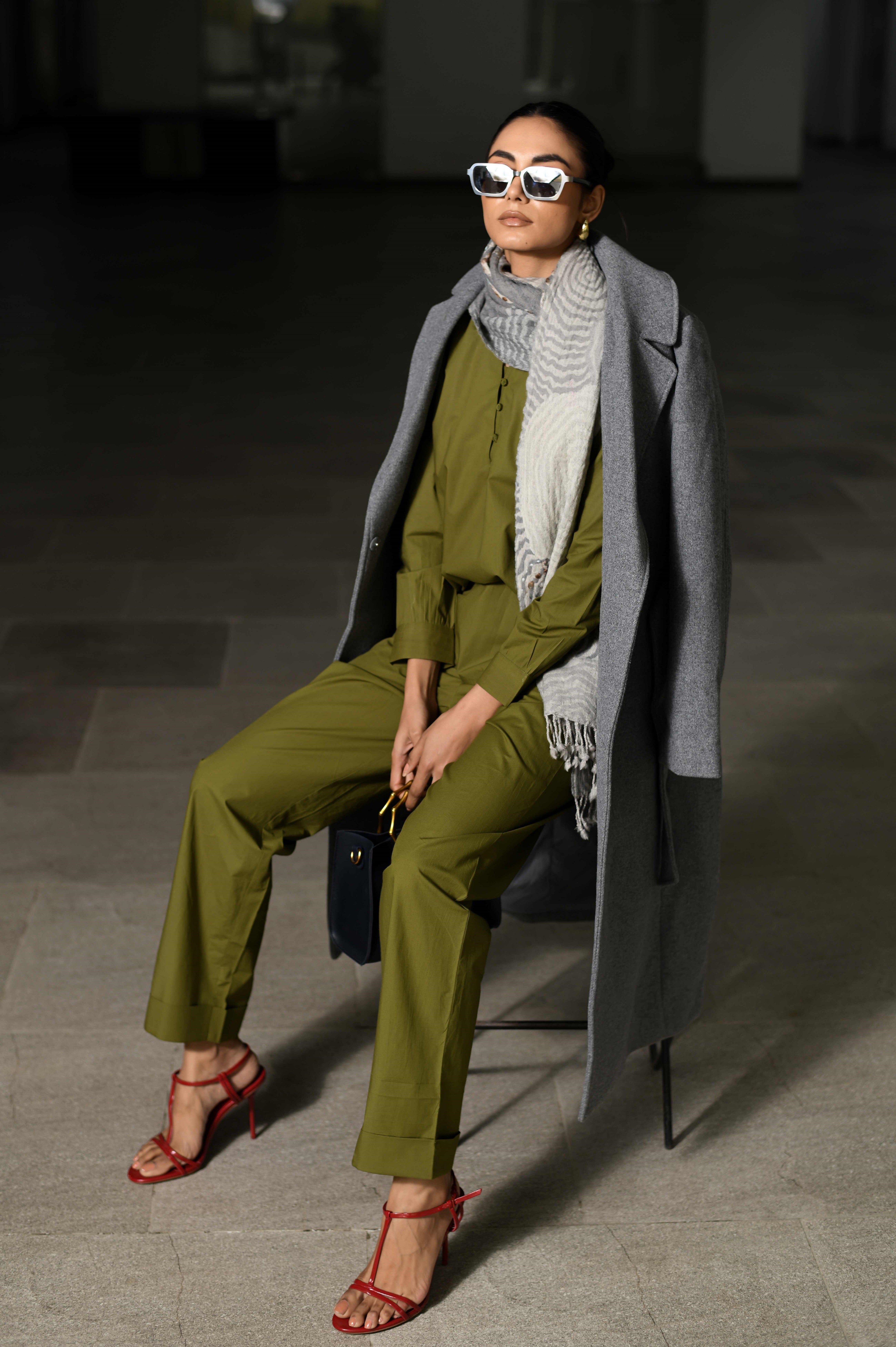 OLIVE CLASSIC CO-ORD SET