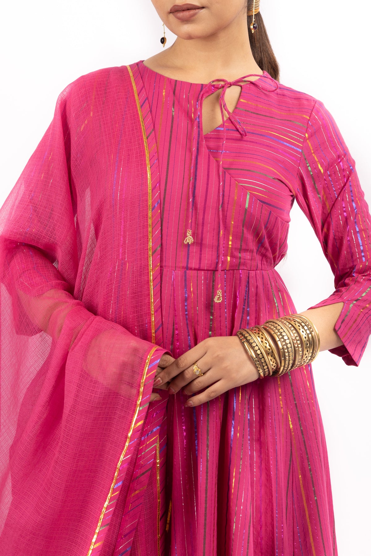 RANGIRA PINK ANARKALI SET OF 3