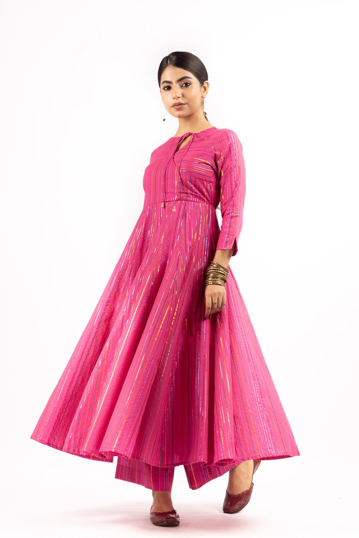 RANGIRA PINK ANARKALI SET OF 3