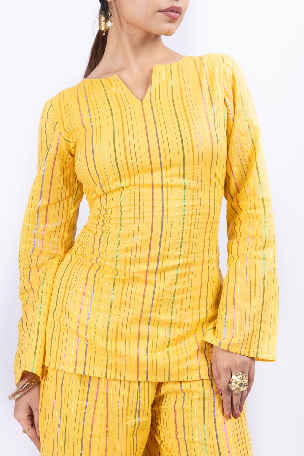 ROSHANI YELLOW CO-ORD SET OF 2