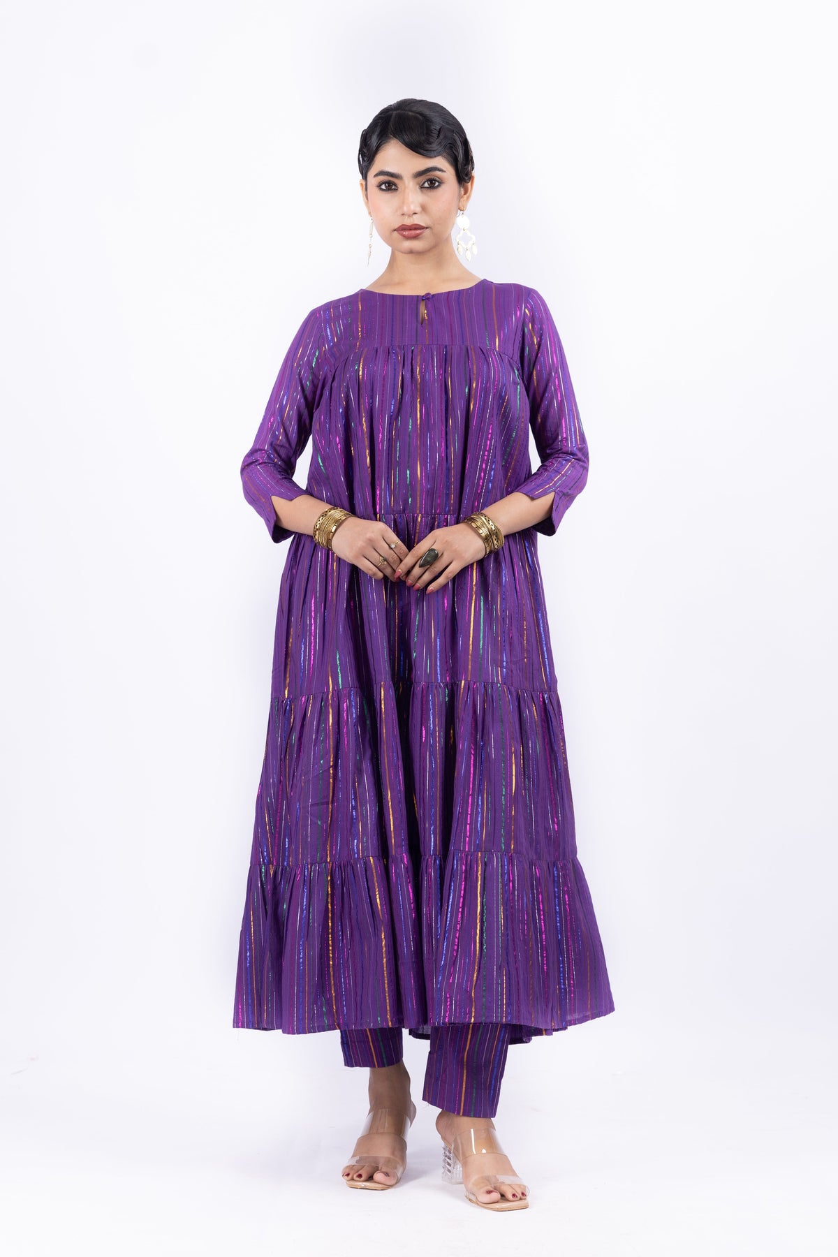 JALSA PURPLE CO-ORD SET OF 2