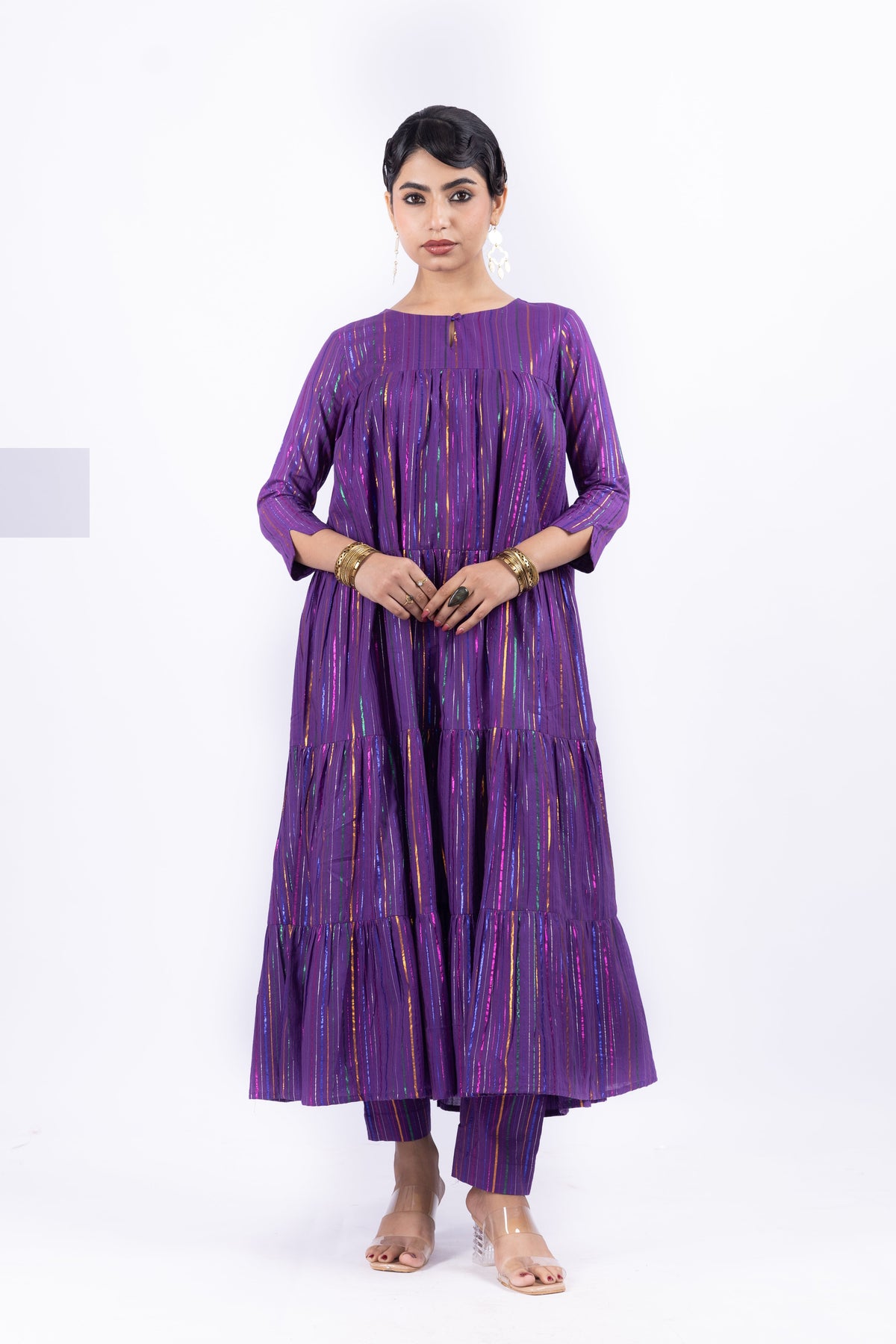 JALSA PURPLE CO-ORD SET OF 2