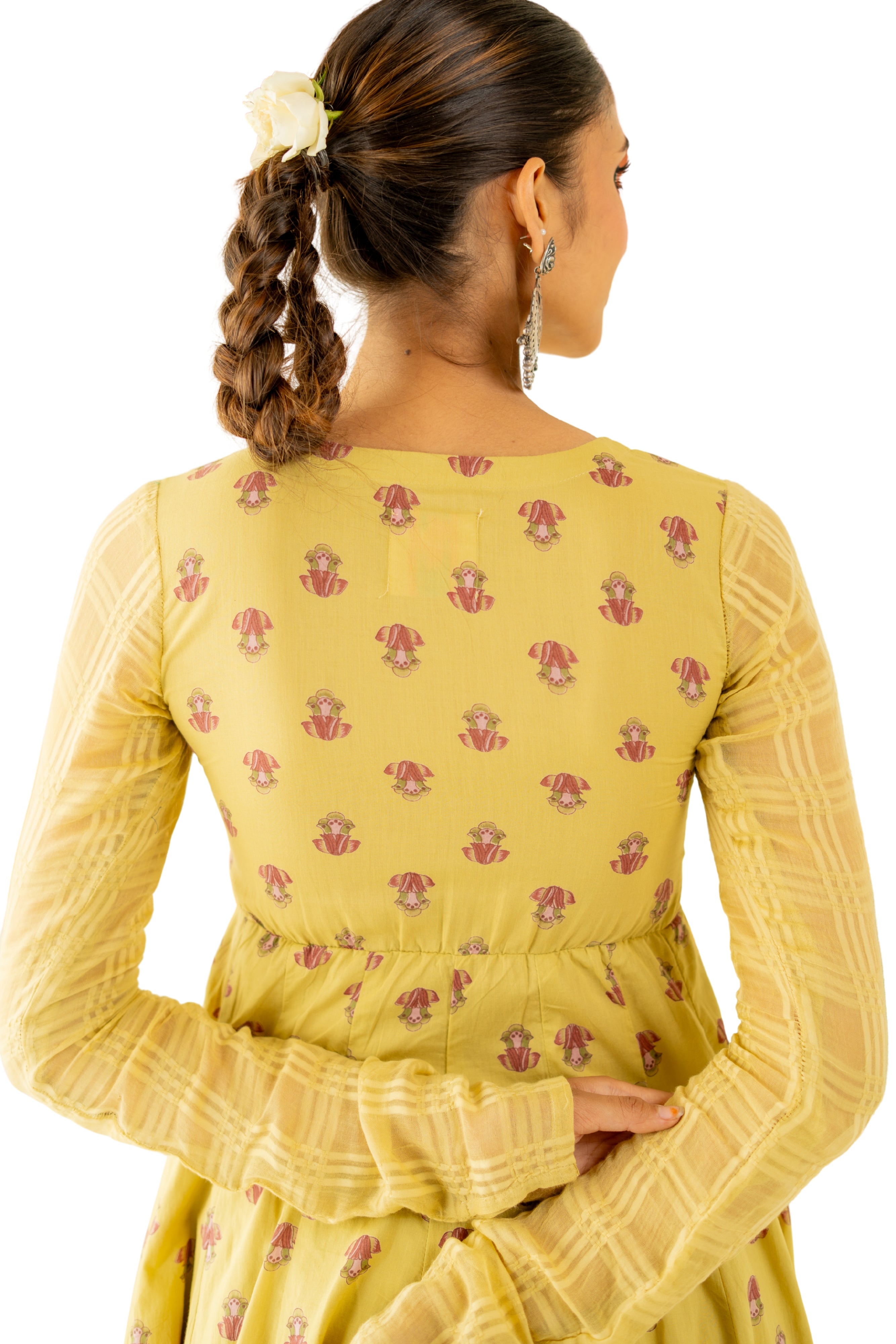WARM OLIVE MRIDUL ANARKALI SET OF 3 - RTS