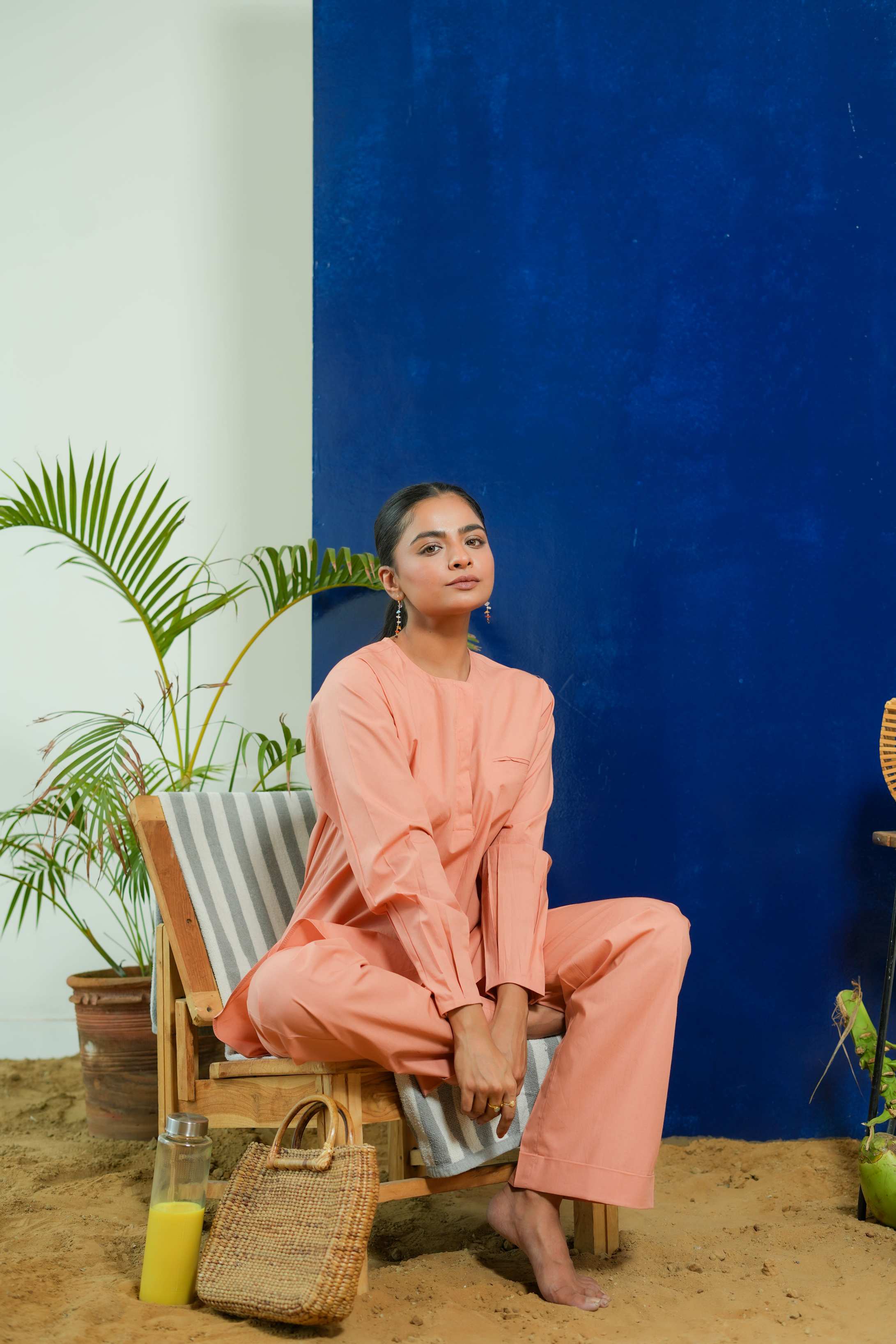 SALMON ELEGANT CO-ORD SET