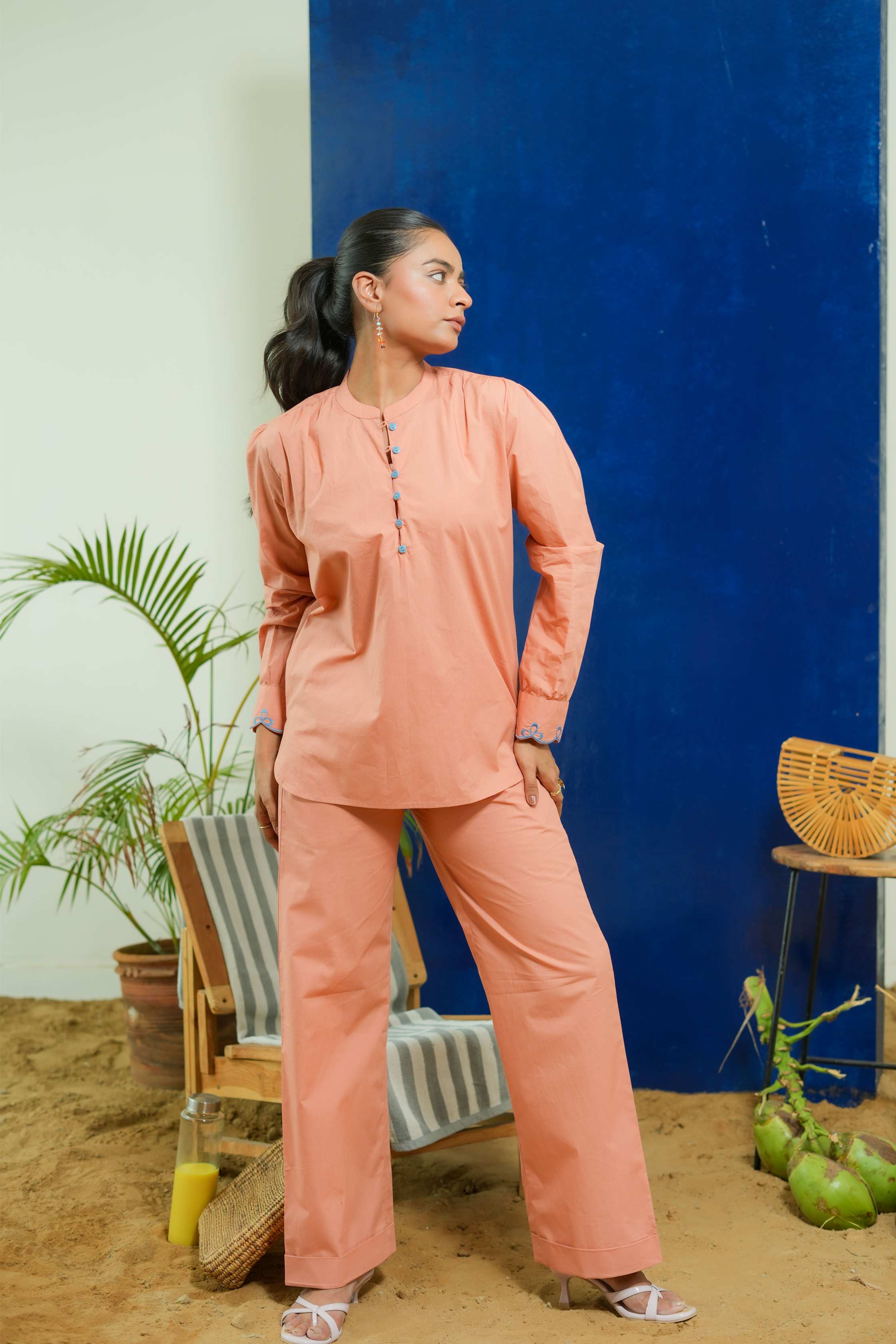 SALMON  CLASSIC CO-ORD SET