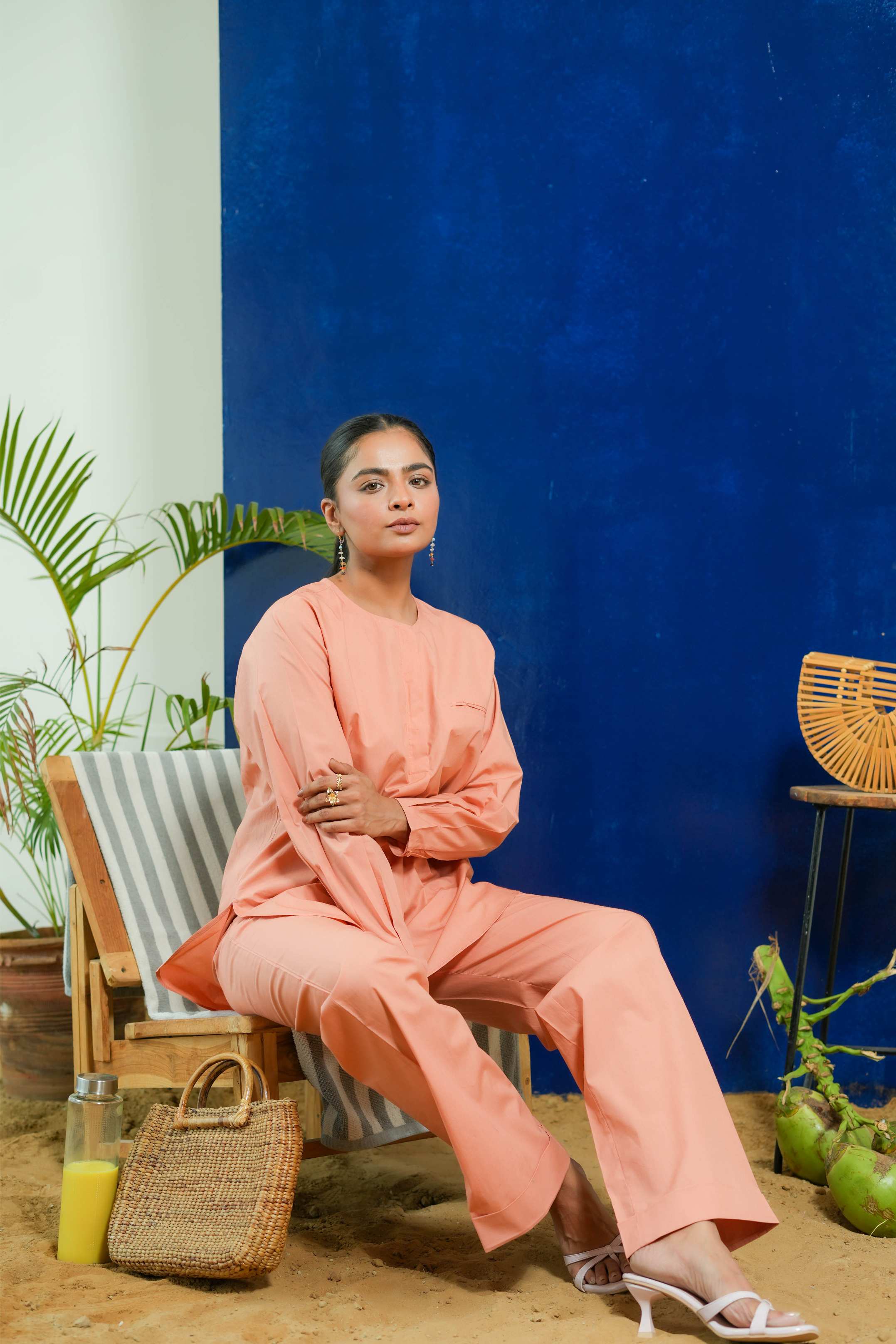 SALMON ELEGANT CO-ORD SET