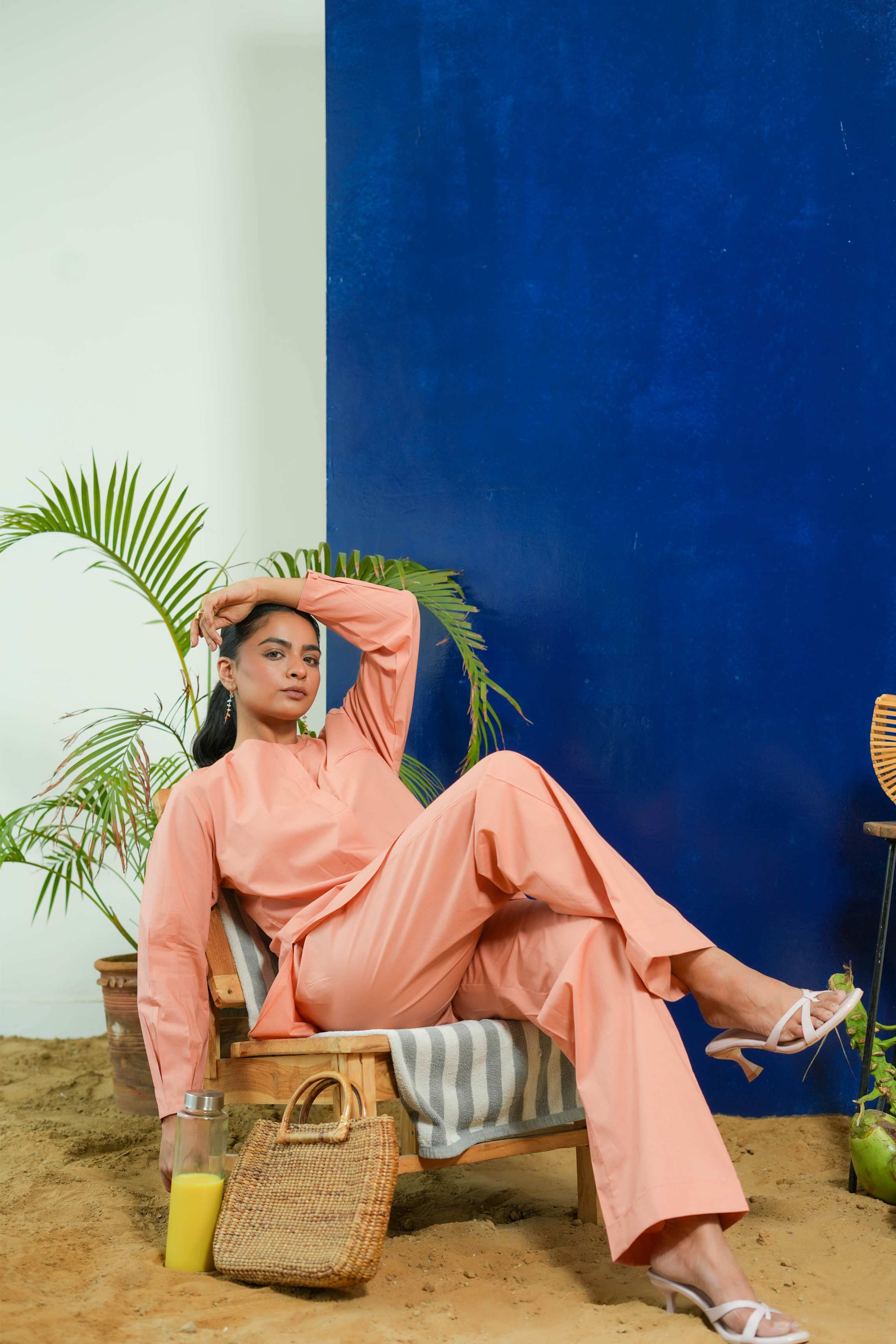 SALMON ELEGANT CO-ORD SET