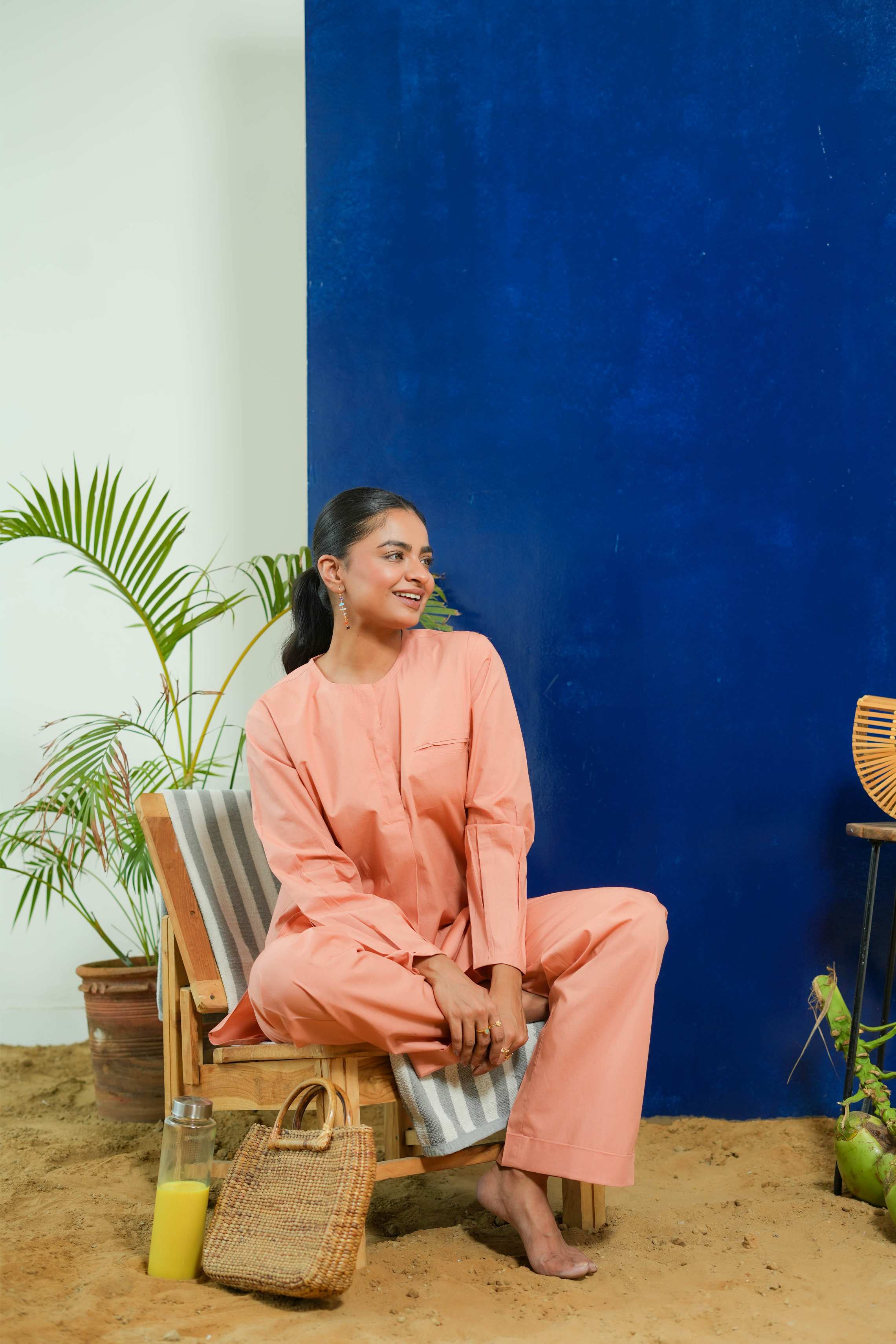 SALMON ELEGANT CO-ORD SET