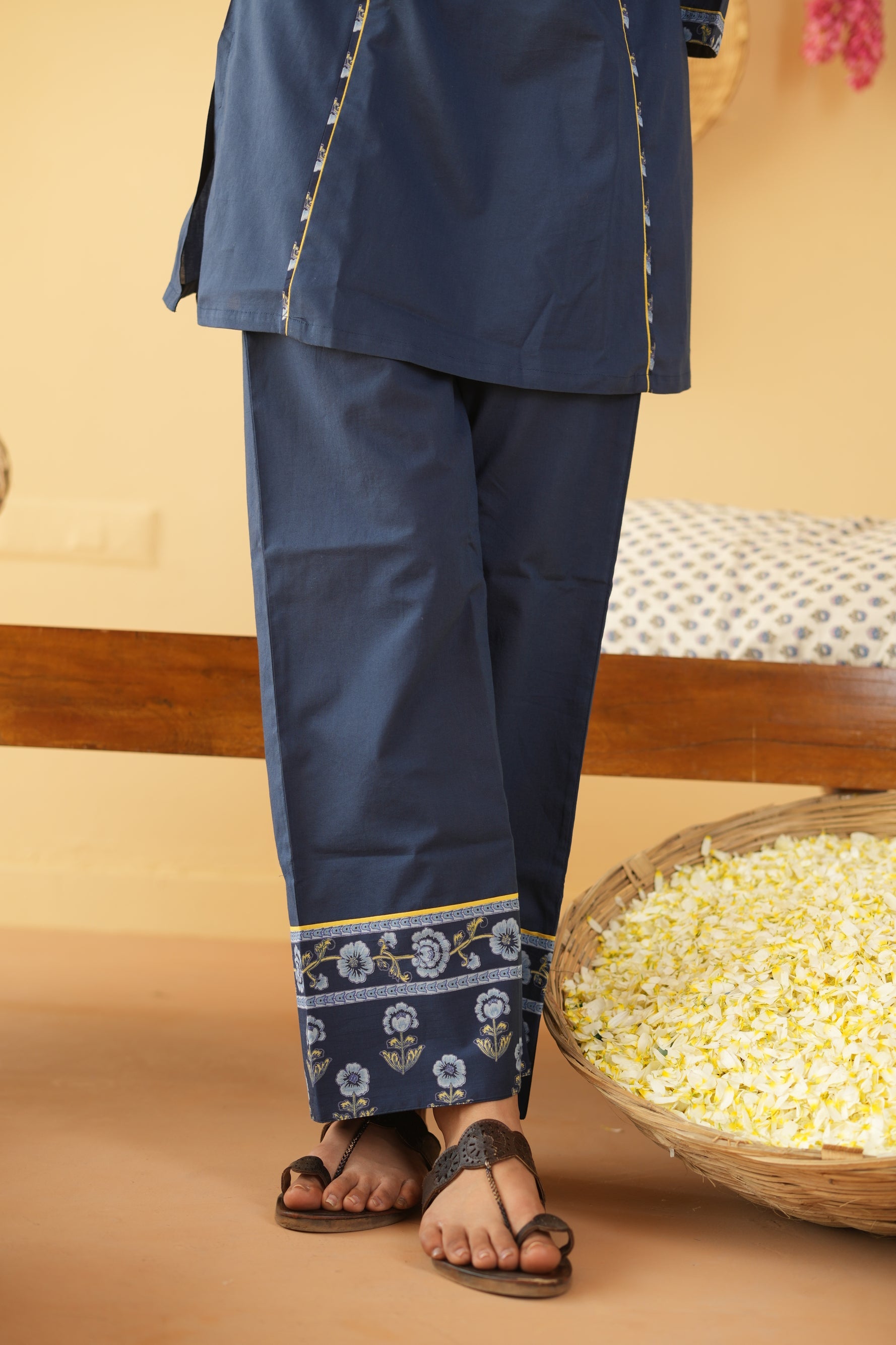 BLUE VIRA CO-ORD SET OF 2