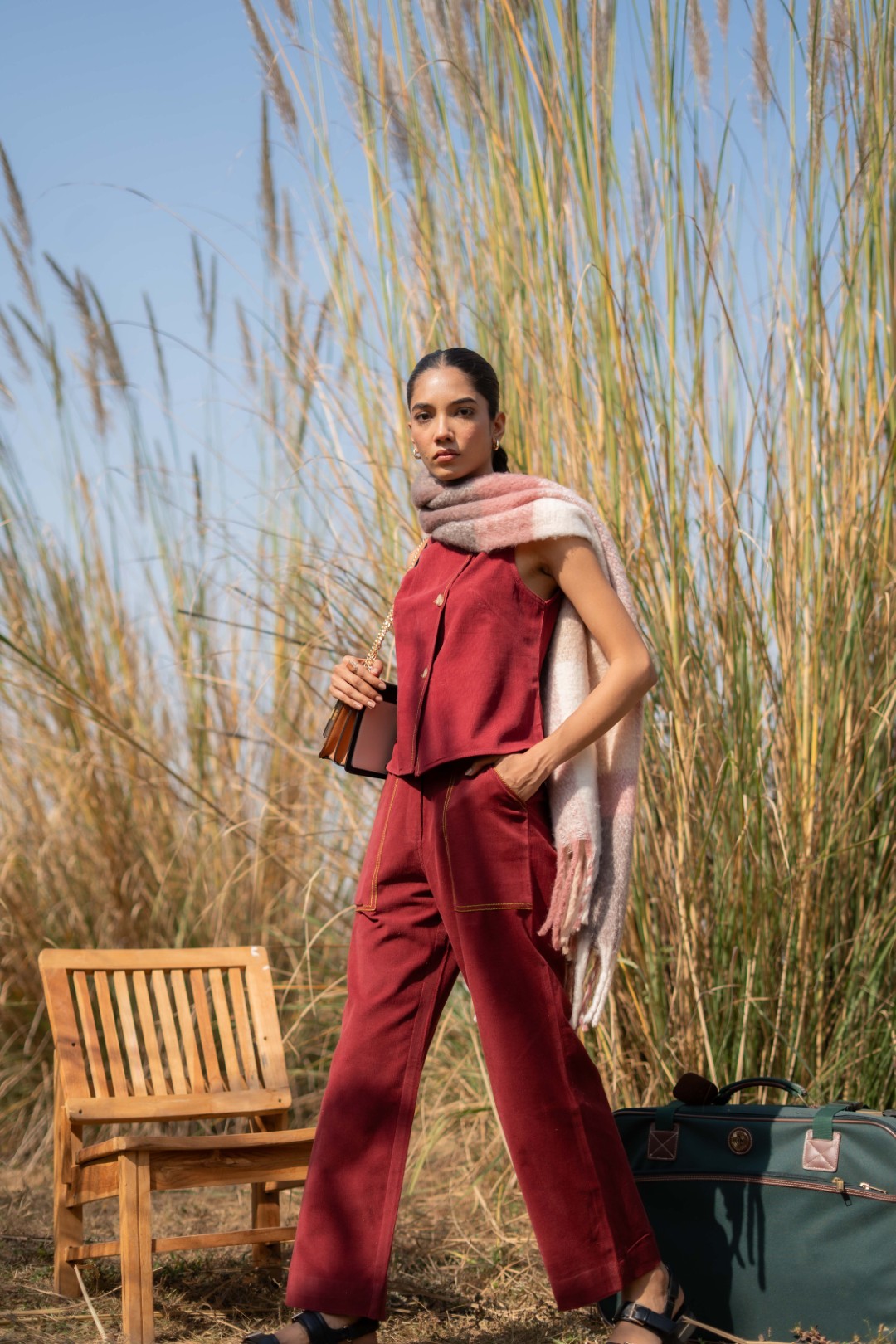 MAROON NEXIS CO-ORD SET OF 2