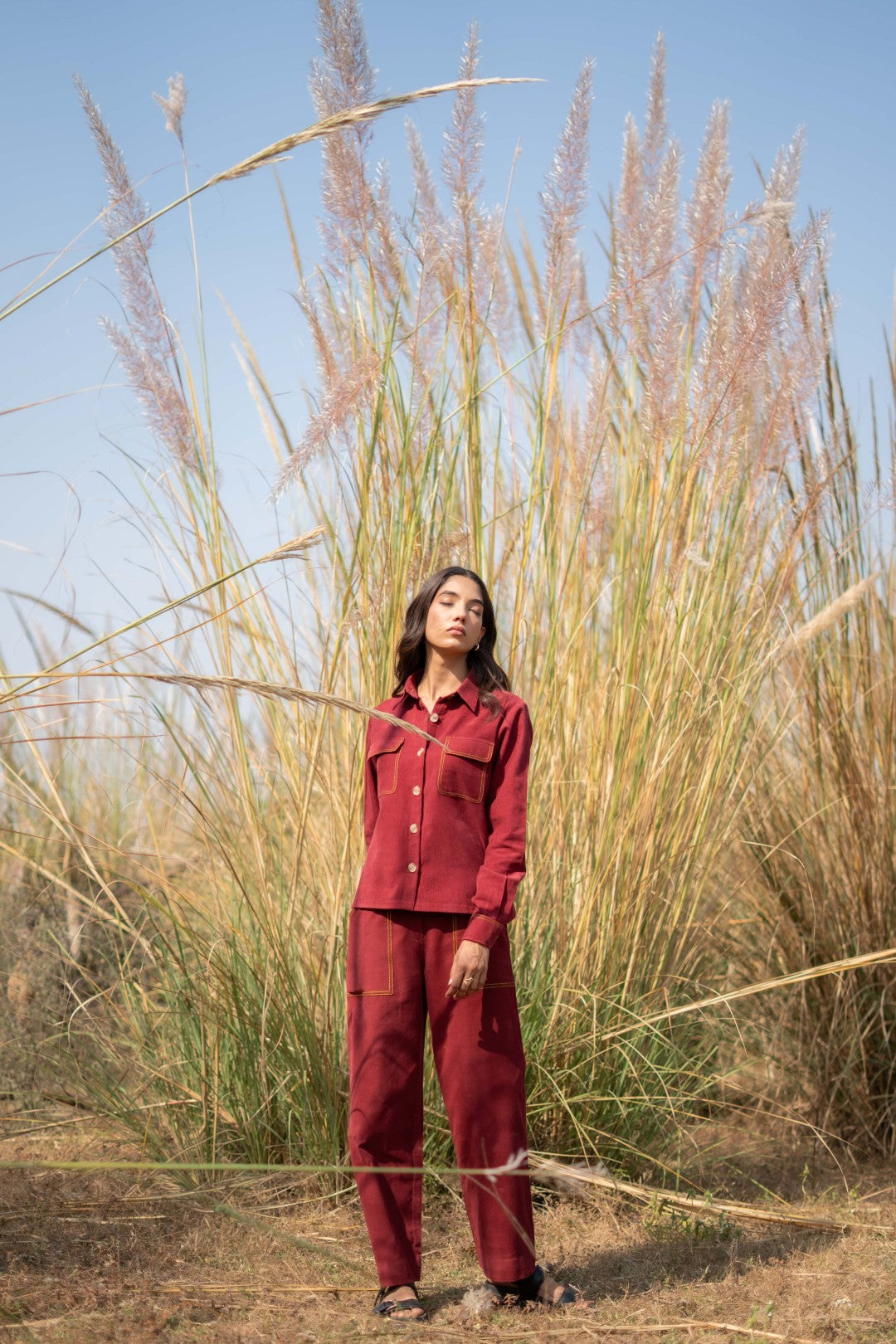 MAROON AERIS PANT