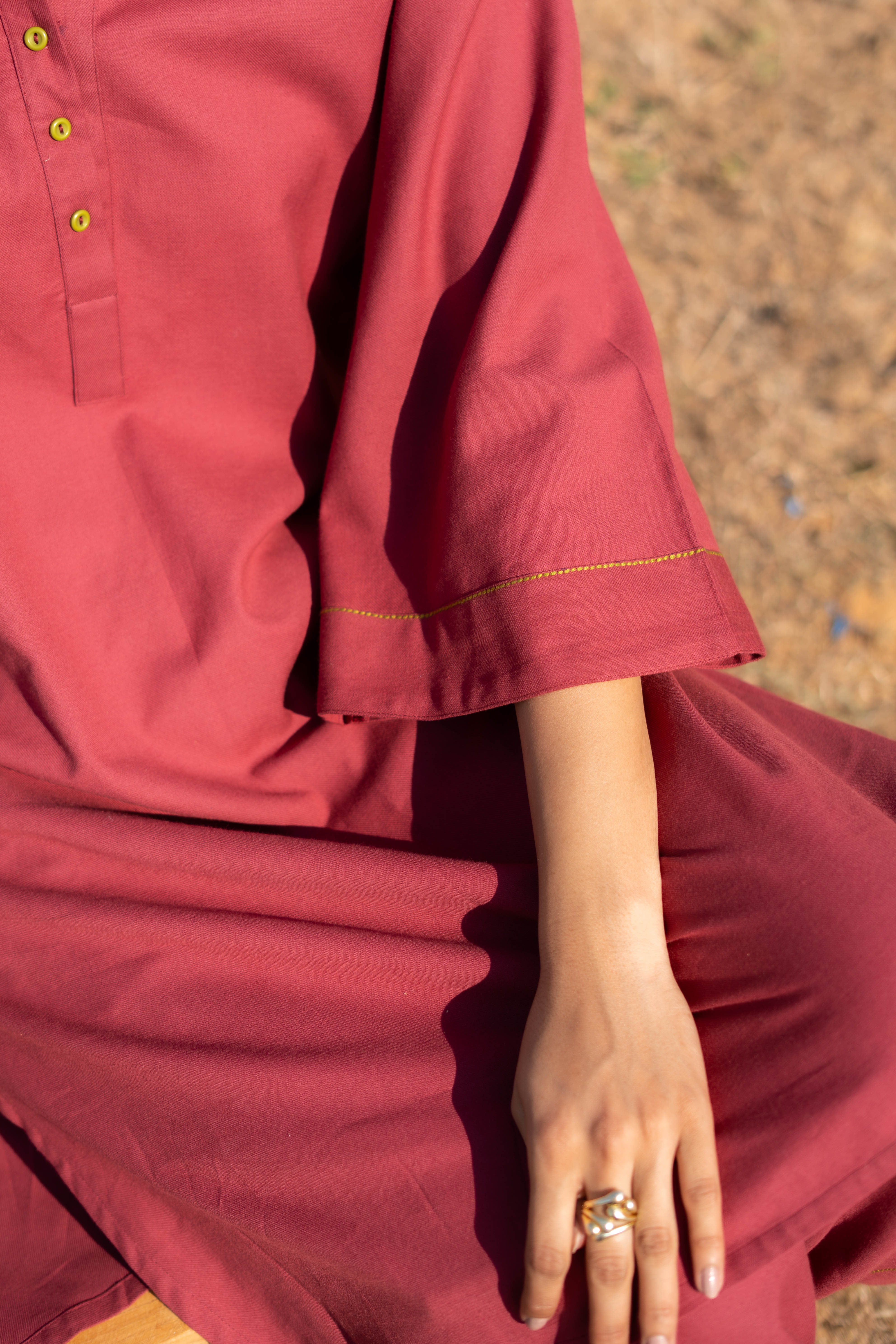 MAROON KYRO KURTA SET OF 2