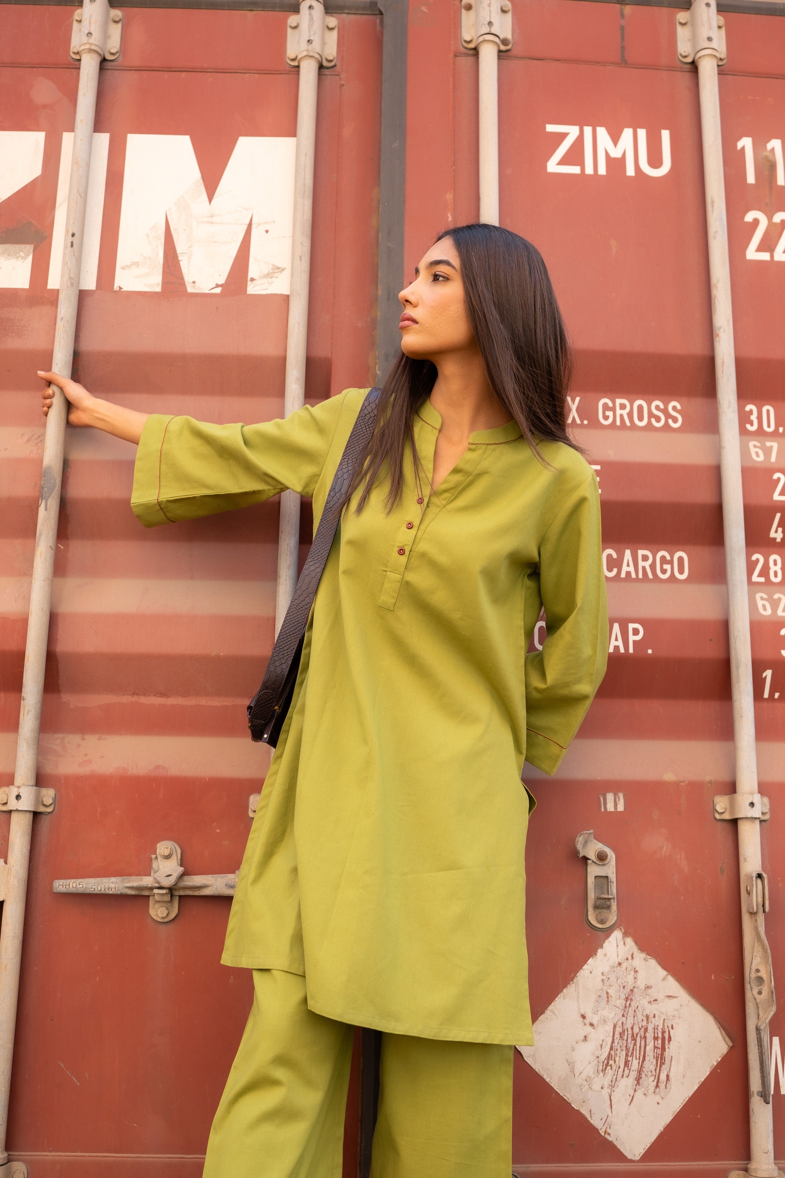 OLIVE KYRO KURTA SET OF 2