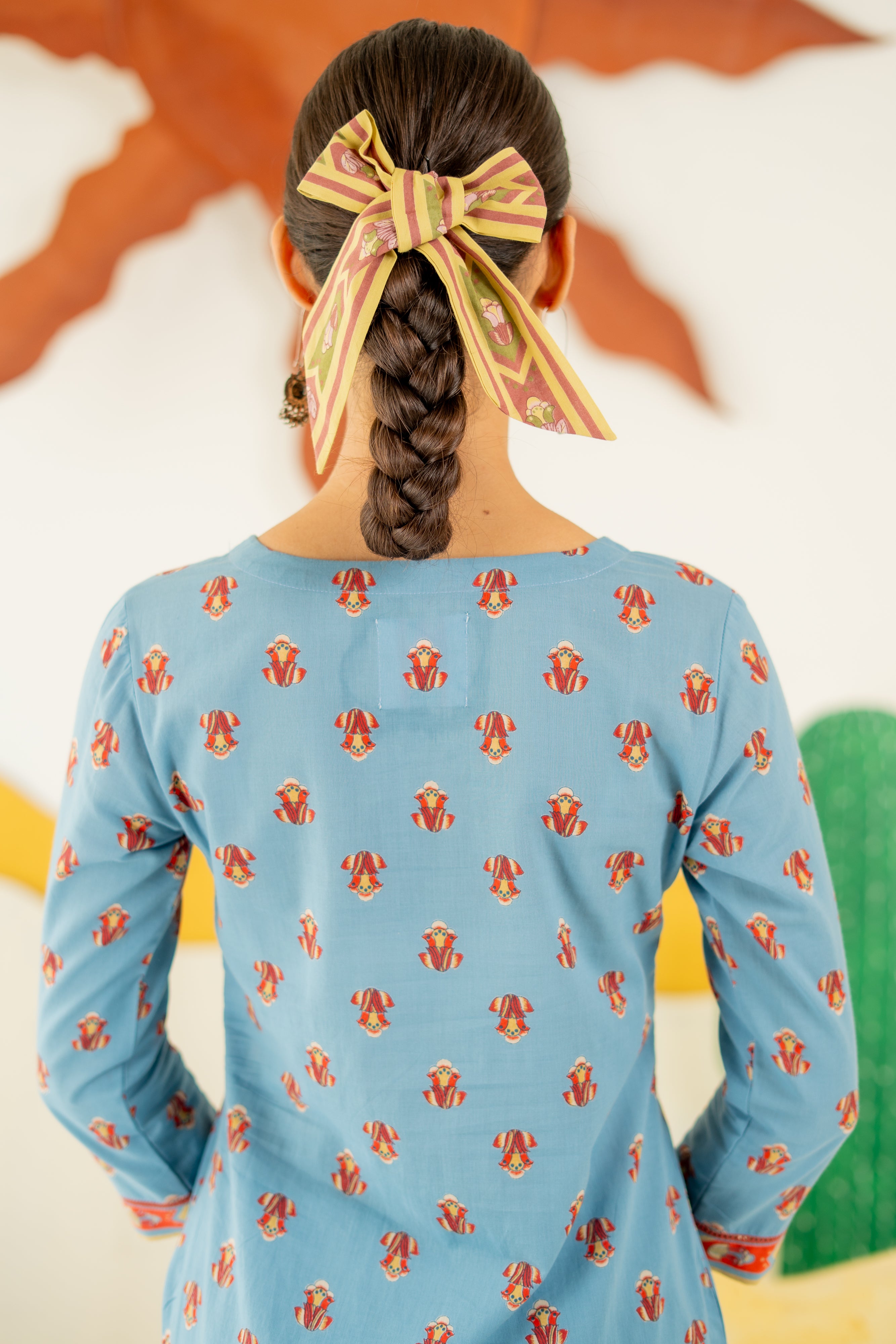 HERITAGE BLUE MRITTIKA KURTA SET OF 3