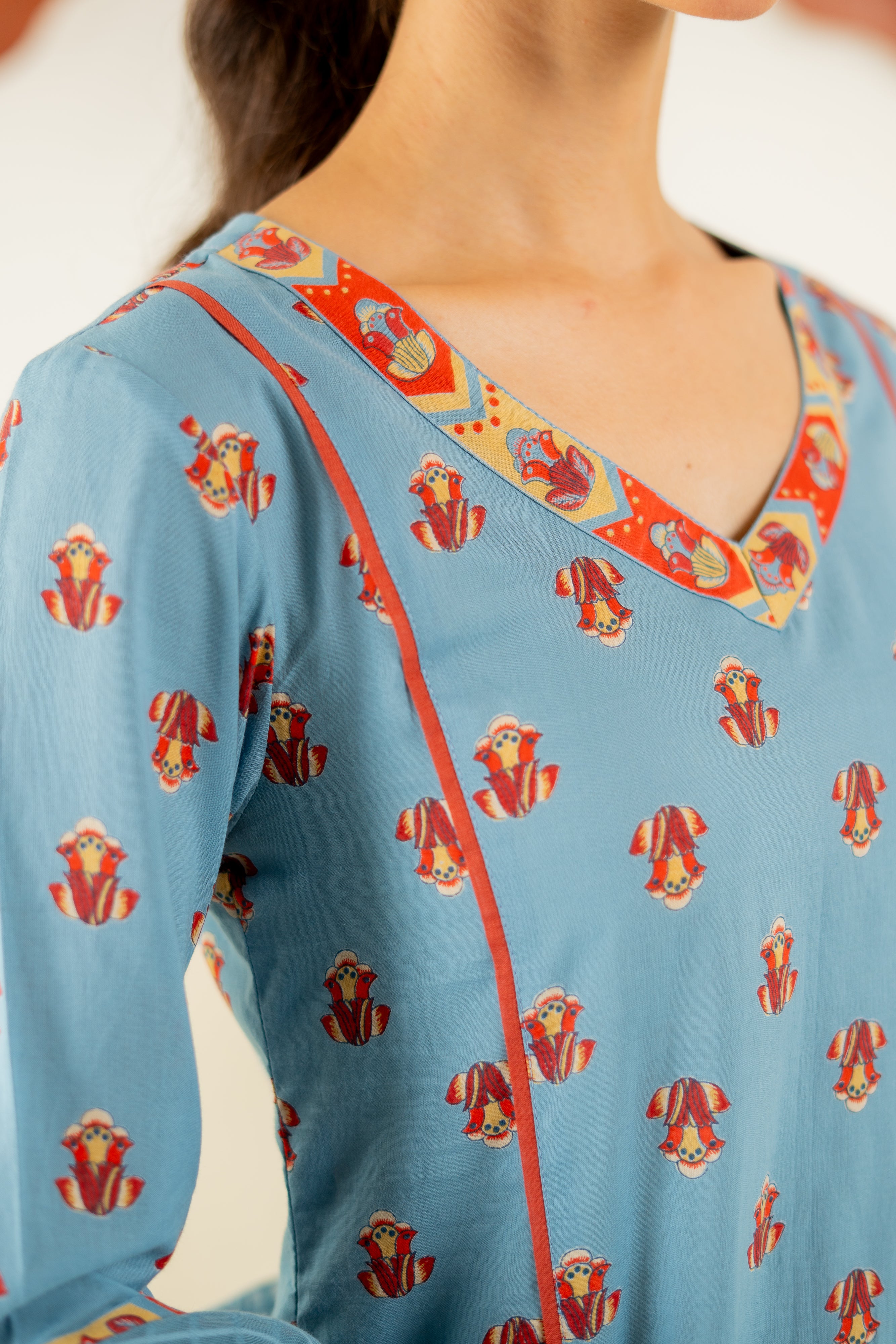 HERITAGE BLUE NEERJARA KURTA SET OF 3