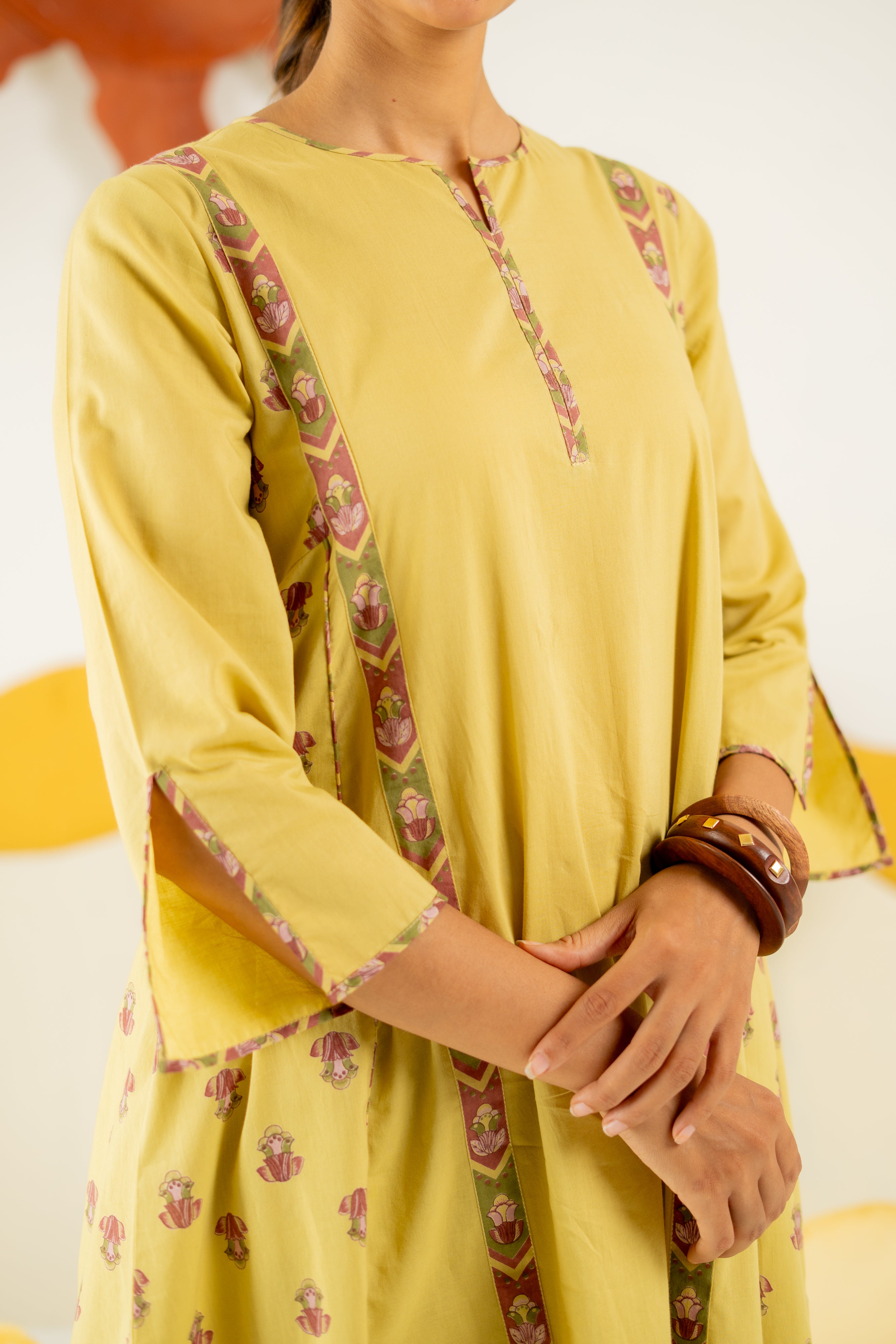 WARM OLIVE VARSHA CO-ORD SET OF 2