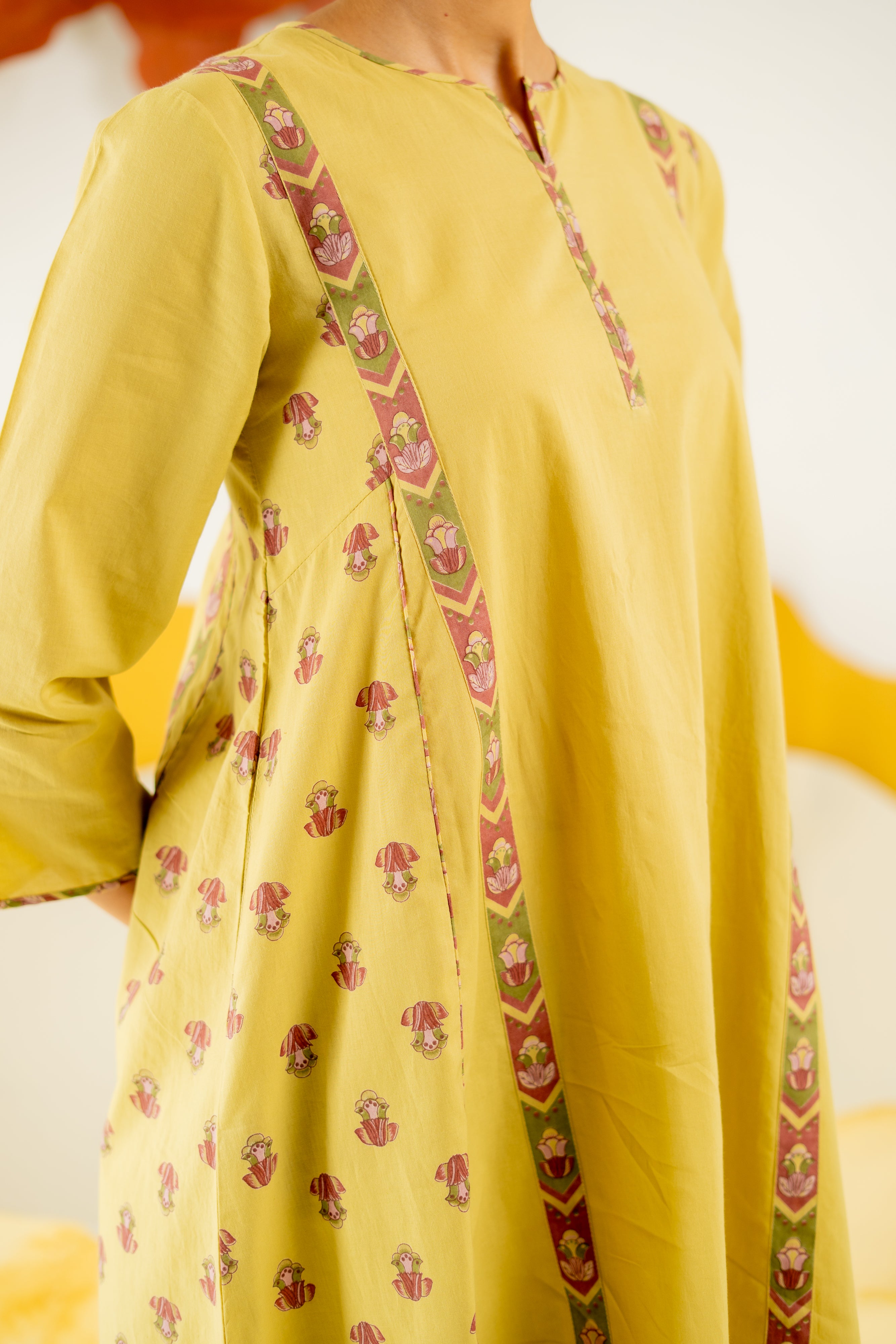 WARM OLIVE VARSHA CO-ORD SET OF 2