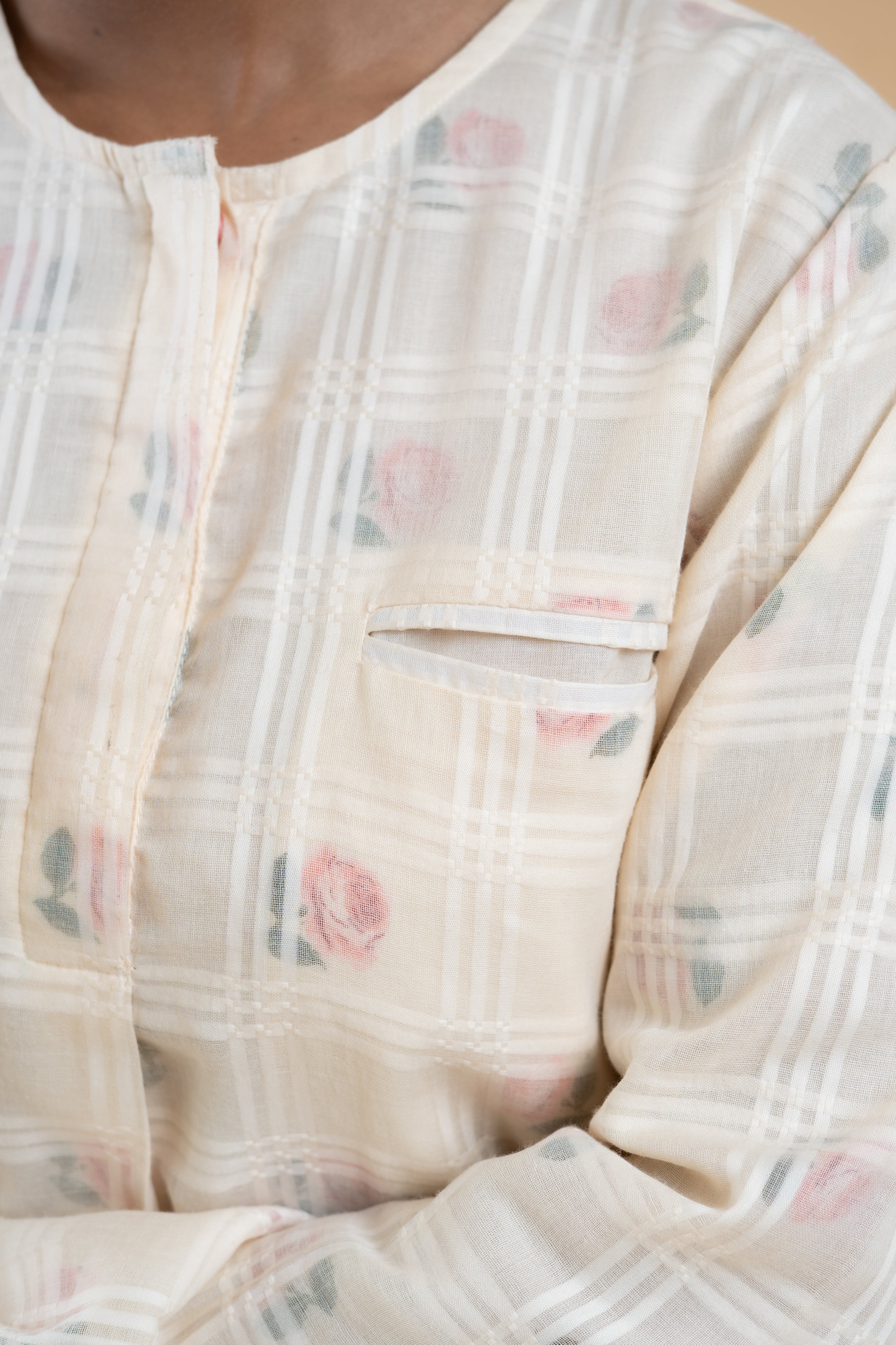 OFF WHITE GULBAGH CO-ORD SET SET OF 2