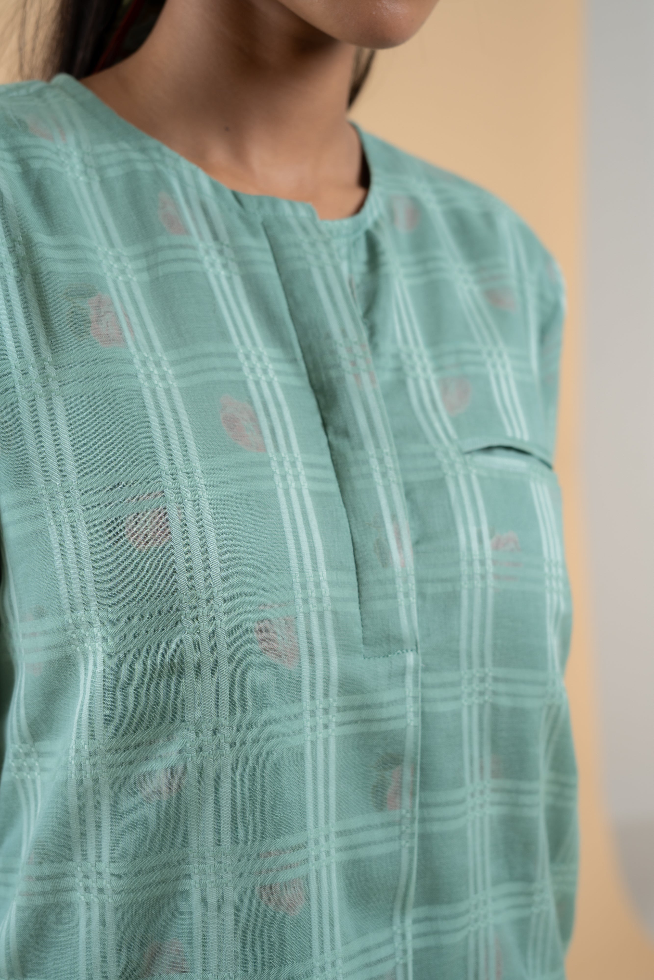 SAGE GREEN GULBAGH CO-ORD SET SET OF 2