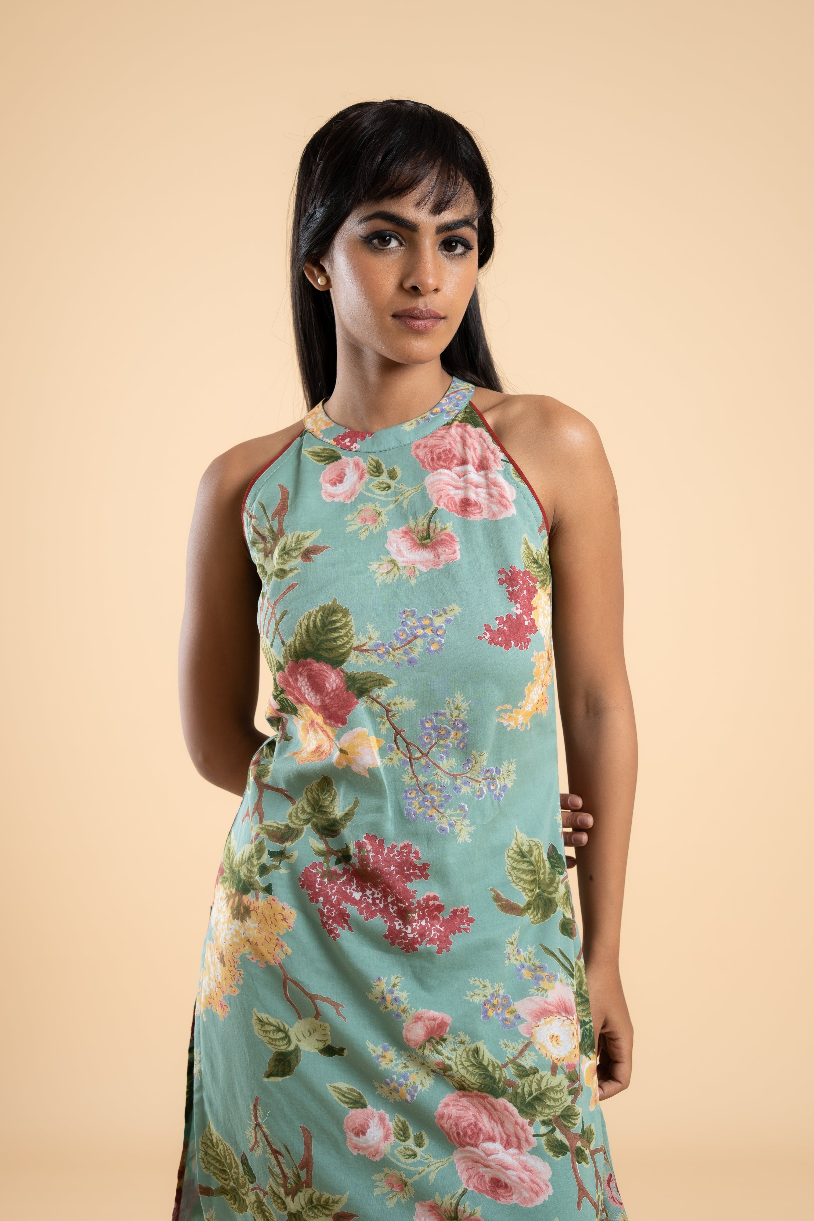 SAGE GREEN PHOOL KURTA SET OF 3