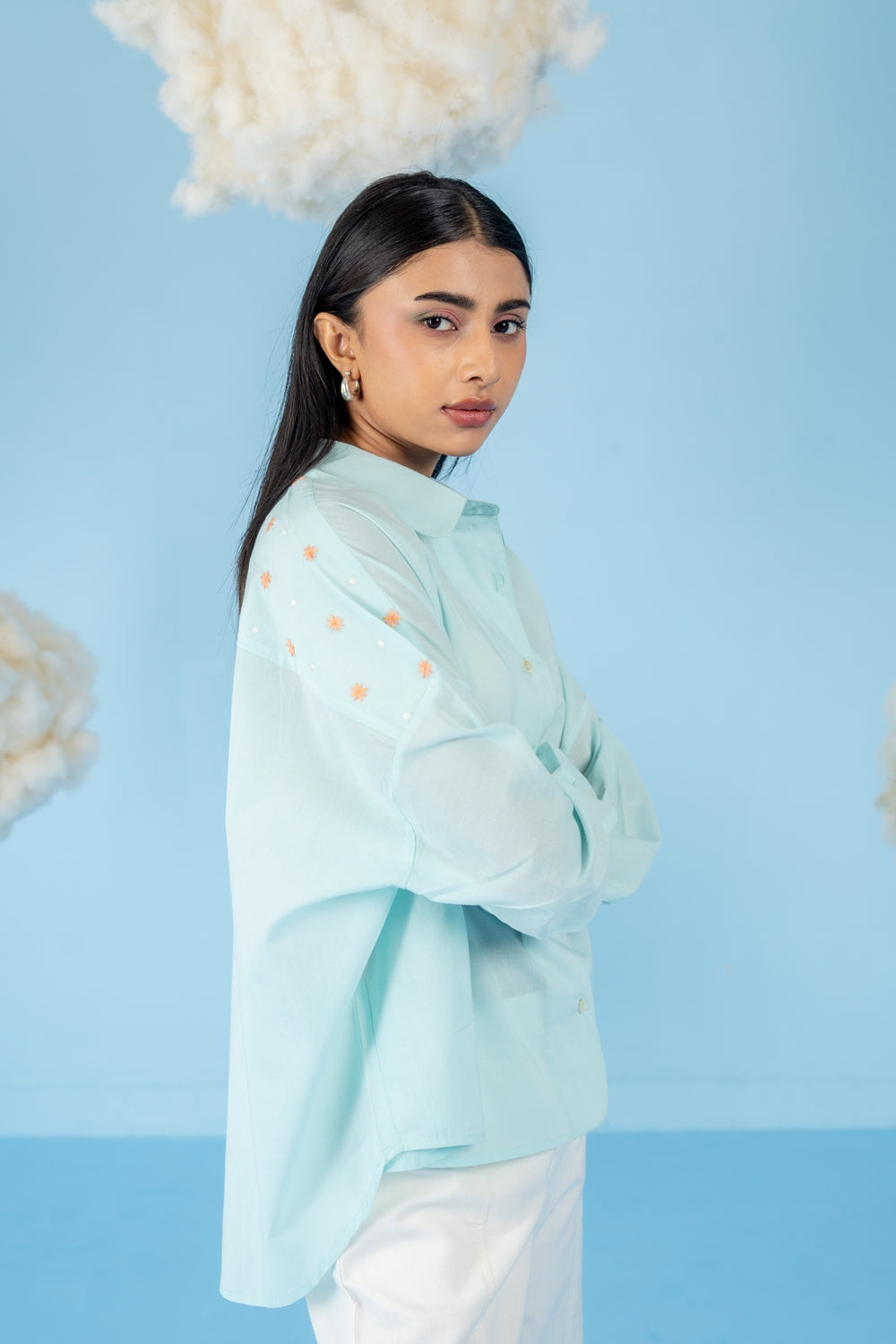 SKY BLUE  BLUEBERRY SHIRT