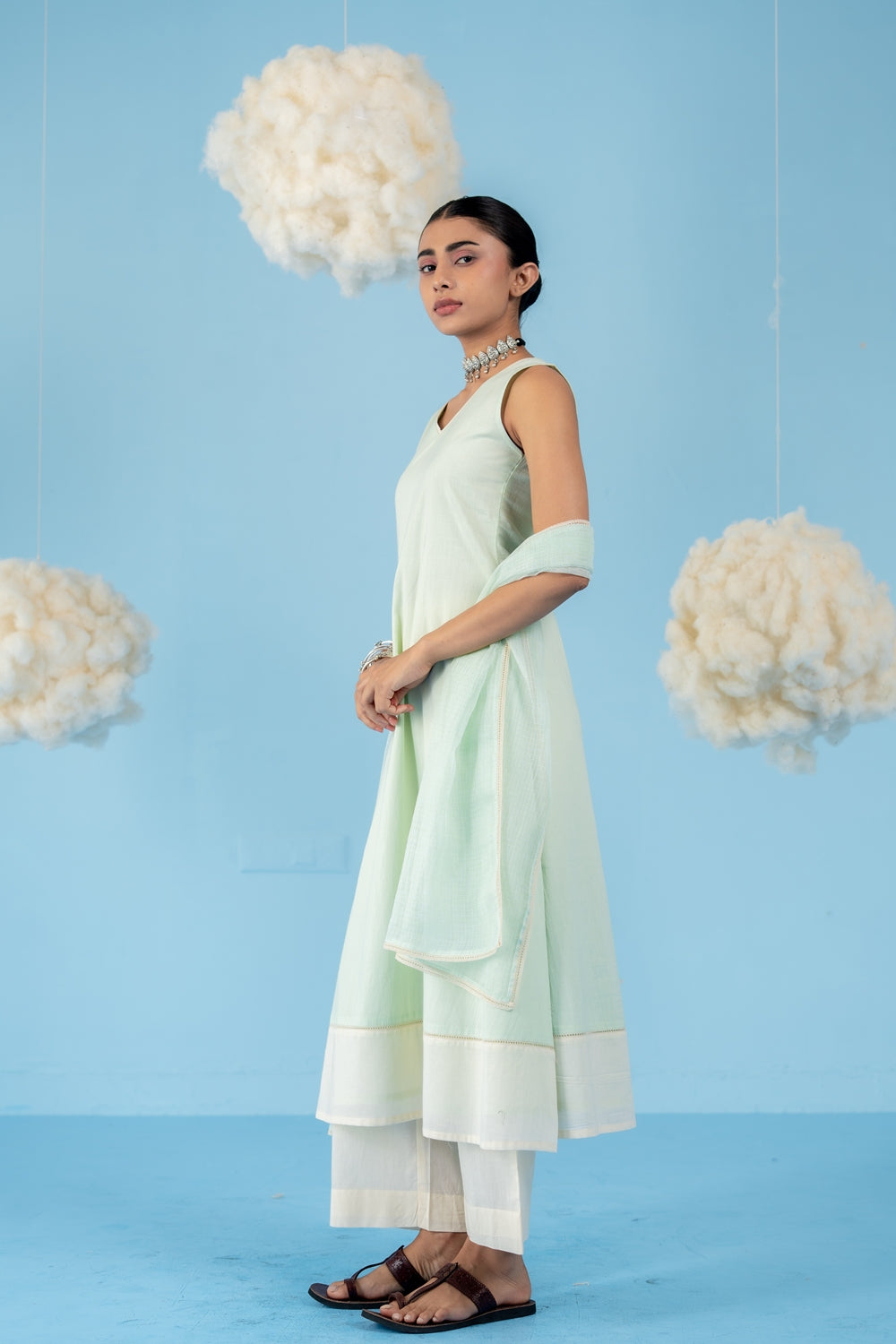 MINT GREEN  KIWI KURTA SET OF 3