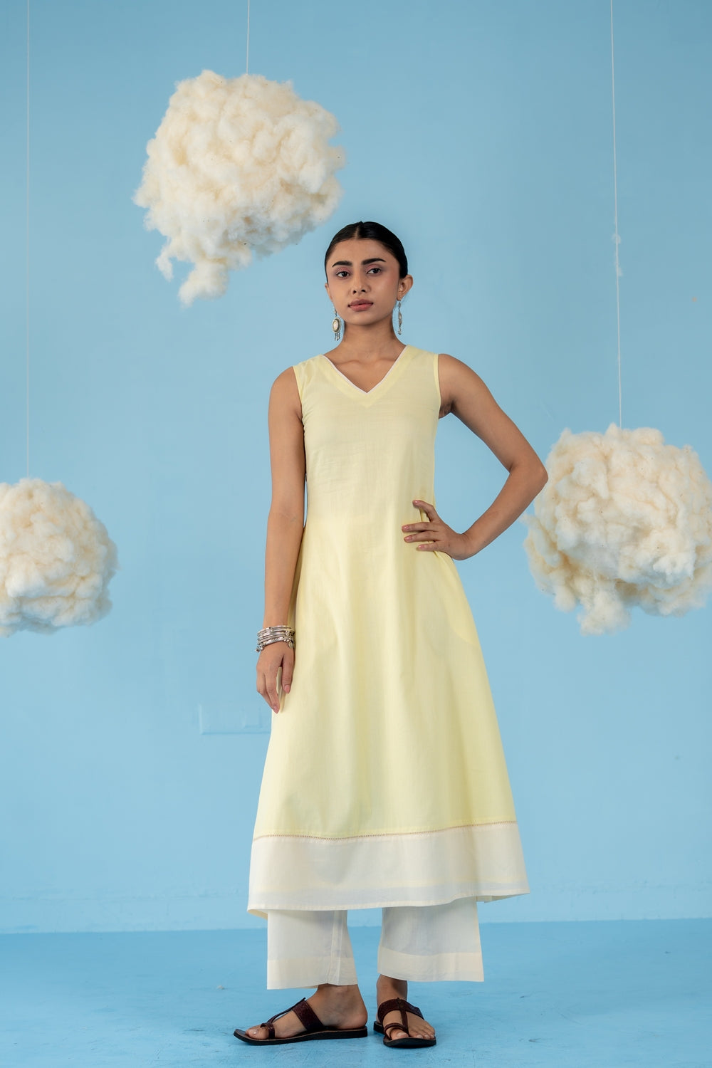 BUTTER YELLOW HONEY KURTA SET OF 3